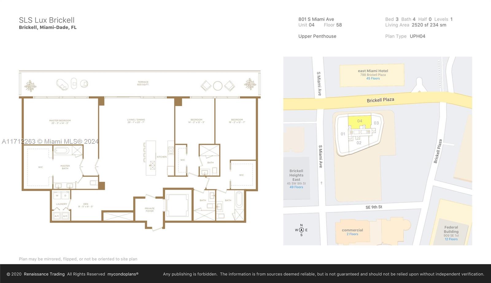 801 S Miami Ave #PH5804, Miami FL 33130