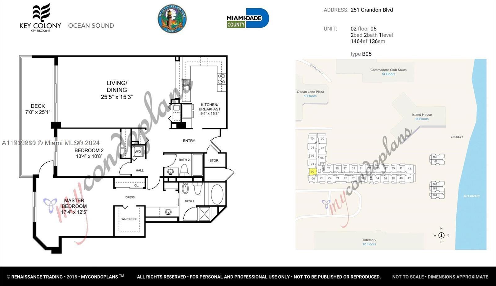 251 Crandon Blvd #502, Key Biscayne FL 33149