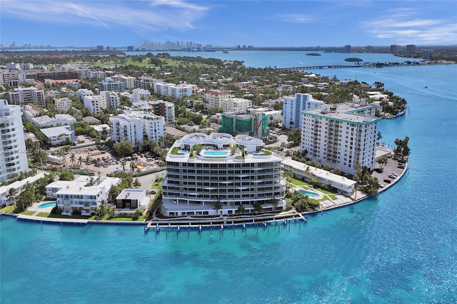 *Location and Lifestyle*: Unparalleled luxury for rent in this stunning bayfront residence in Bay Harbor Islands. This 2-bedroom plus den, 3-bathroom home offers a unique design tailored to your style. Enjoy the convenience of a private elevator, service entrance, and a spacious balcony with breathtaking East Bay views. Experience exquisite design, high-quality finishes, cutting-edge technology. The Snaidero kitchen is equipped with top-of-the-line German-made Miele appliances. Bathrooms designed w/ Statuarietto marble, Italian Milldue cabinetry, & Dornbracht fixtures. This unit has two assigned parking spots and one storage space. Onda Building offers a state-of-the-art gym, spa, yoga room, rooftop pool & deck. Immerse yourself in unparalleled luxury and comfort!