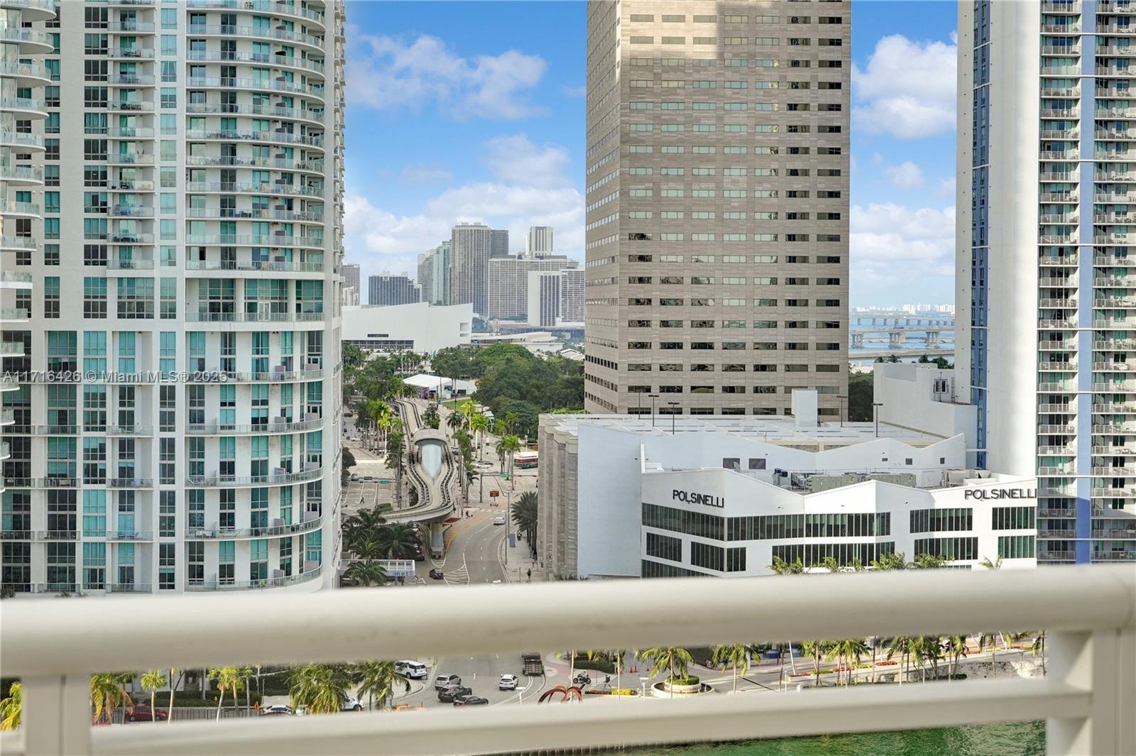 The most dramatic line in luxurious Carbonell on exclusive Brickell Key Island. Enjoy island life with 180 degree views from the entire west side of the building which offers open bay and breathtaking city skyline views from this 16th floor unit. Floor to ceiling windows with 2 balconies on each side. Upgraded kitchen and appliances. Electric curtains. Split floor plan offers privacy for every bedroom. Carbonell offers top amenities including 2 tennis courts, golf putting area, indoor racquetball court, indoor basketball court, heated swimming pool great for lap swimming, jacuzzi, BBQ area, private childs playroom, party room, conference room, computer room, 2 story fitness center with the latest equipment. Island life in the center of Miami. 2 parking spaces