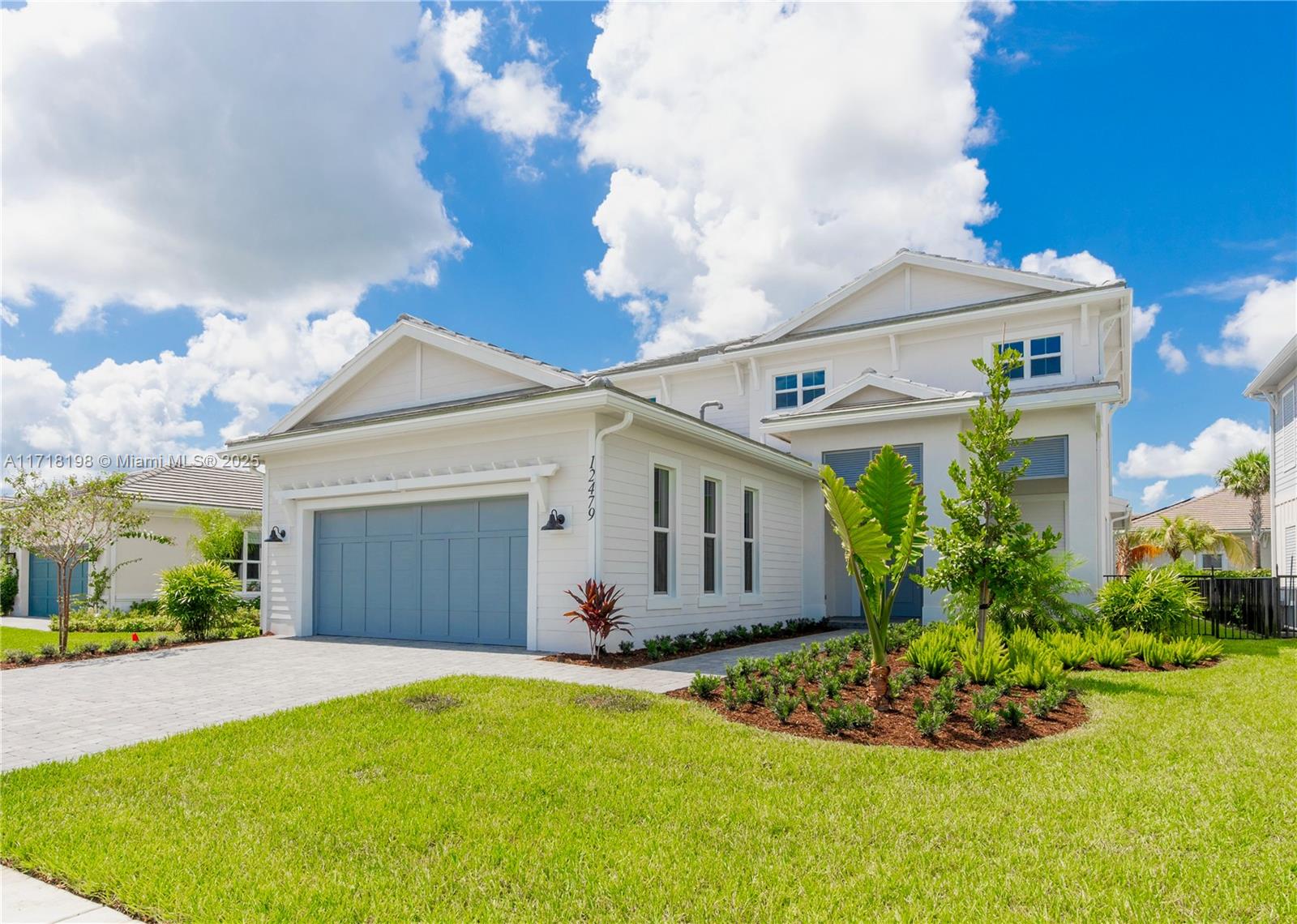 Welcome to Windgate at Avenir, nestled in the heart of Palm Beach Gardens. Discover exceptional new construction in this prestigious community. This exquisite home offers 4 bedrooms + study and 3.5 baths, encompassing 3,507 interior sqft, with a luxurious primary suite located on the first floor. Upstairs, you’ll find 3 additional bedrooms and a cozy loft space. The home is equipped with stainless steel appliances, gas stovetop, wood-look tile downstairs, hardwood floors upstairs & spacious walk-in closets. Outdoors, enjoy a beautifully landscaped entertaining area with a pool overlooking serene lake views. Avenir residents enjoy resort-style amenities, including a state-of-the-art fitness center, tennis & pickleball courts, children’s play areas & more. Some photos virtually staged.