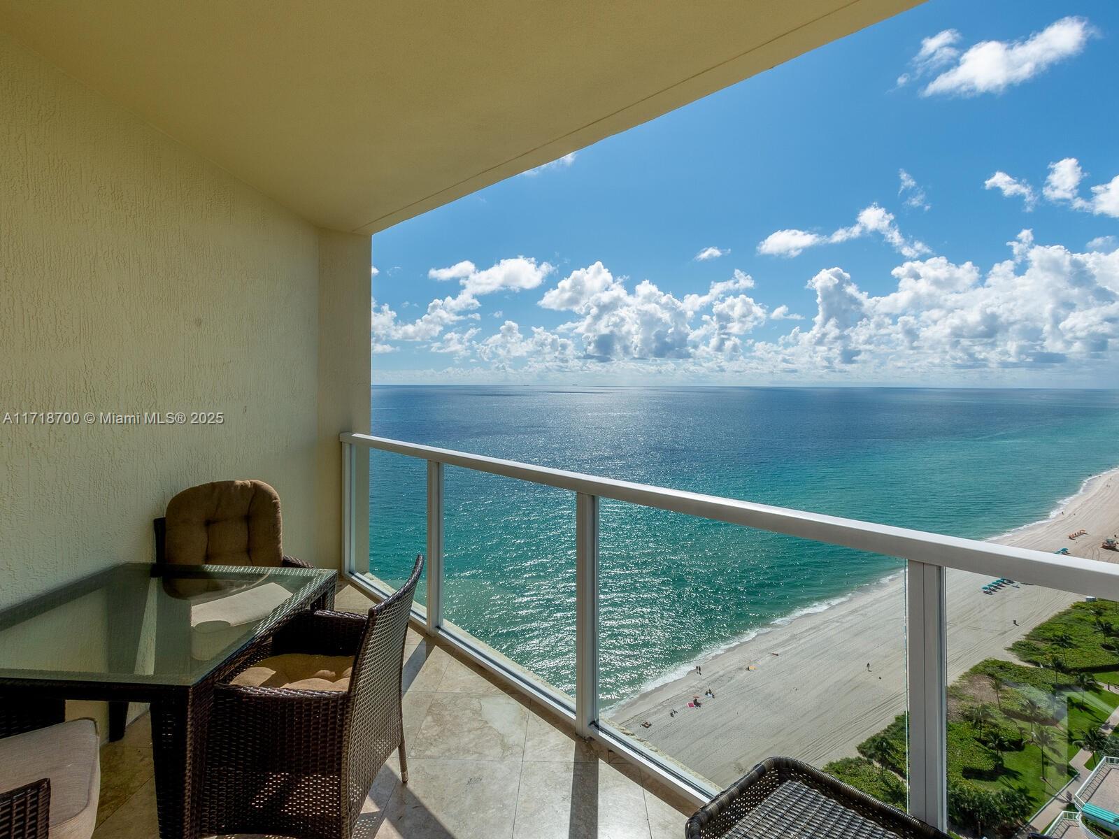 JUST APPRAISED HIGHER THEN ASKING Stunning modern condo in the heart of Sunny Isles with breathtaking, unobstructed views of both the ocean and the Intracoastal. This beautifully finished 2-bedroom plus den, 2,5-bathroom unit offers the ultimate in comfort and style. Located in one of the most sought-after complexes, you'll enjoy 5-star resort-style amenities, including valet parking and direct oceanfront access. Perfect for both short and long-term rentals. The building features a heated pool, Jacuzzi, state-of-the-art gym, kids' playroom, and a lounge. Experience full beach service with chairs and umbrellas, and indulge in romantic walks along the brand-new pier with a restaurant right at your doorstep. This pet-friendly community offers a prime location. Ideal investment opportunity.