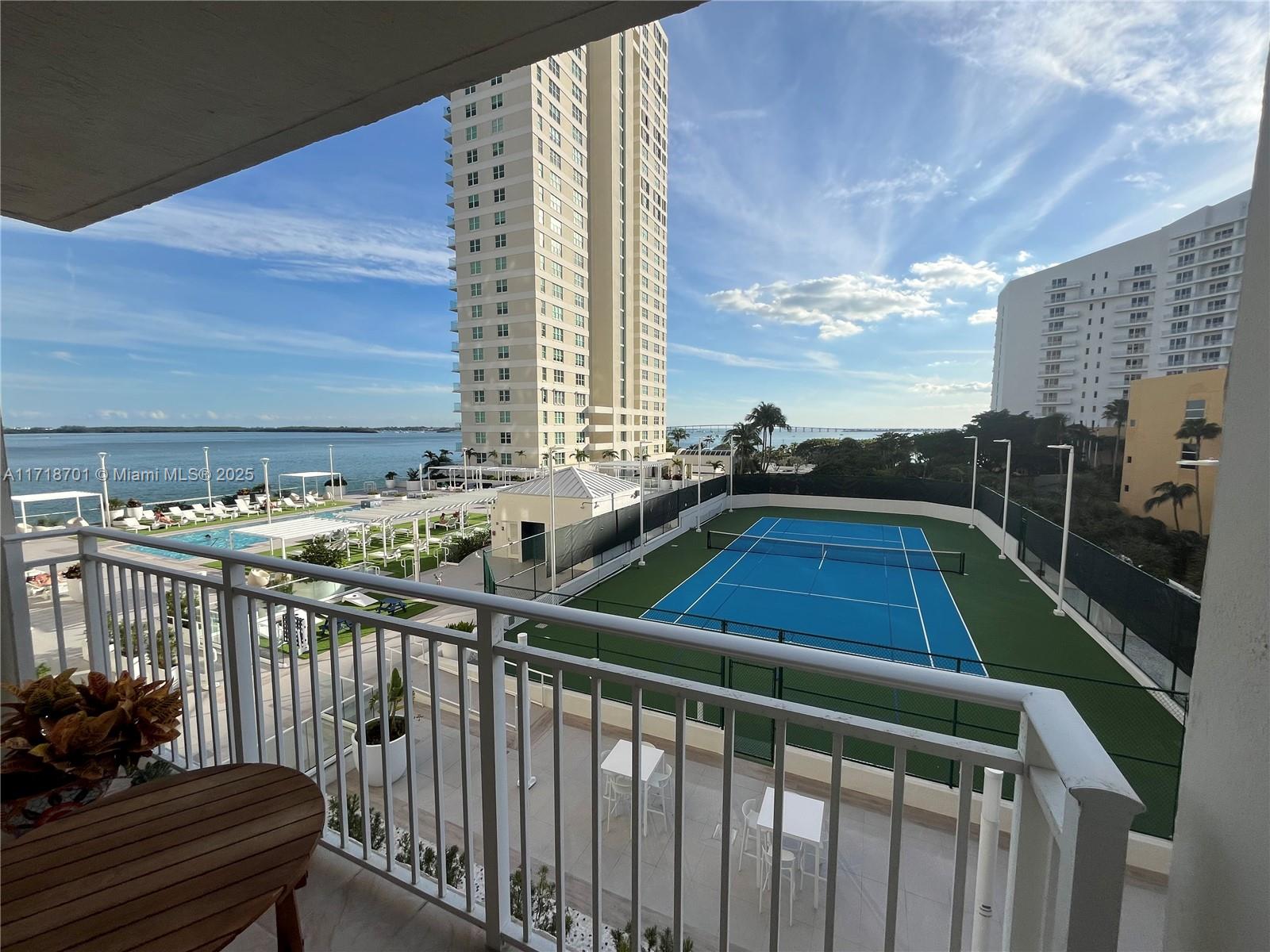 Beautiful Bay and Skyline views from this one bdrm, one bathroom unit on the 6th floor of Isola, facing Southeast. Quaint unit with wood laminate floors and an open kitchen plan with tiles on the balcony. Be of the first residents to enjoy Isola's brand new fourth floor deck which includes a brand new swimming pool, jacuzzi, tennis court, BBQ area, lounge garden on the North side, and pickle ball. Isola has recently renovated the hallways, with new paint & carpets, brand new elevators, & a FOB entry system. Enjoy all of the amenities that the island has to offer: a 1.25 mile boardwalk around the scenic island, two parks, a restaurant, a marketplace with deli, a juicery and hamburger place. Just minutes to Brickell City Center and Mary Brickell, while providing an oasis of peace and calm