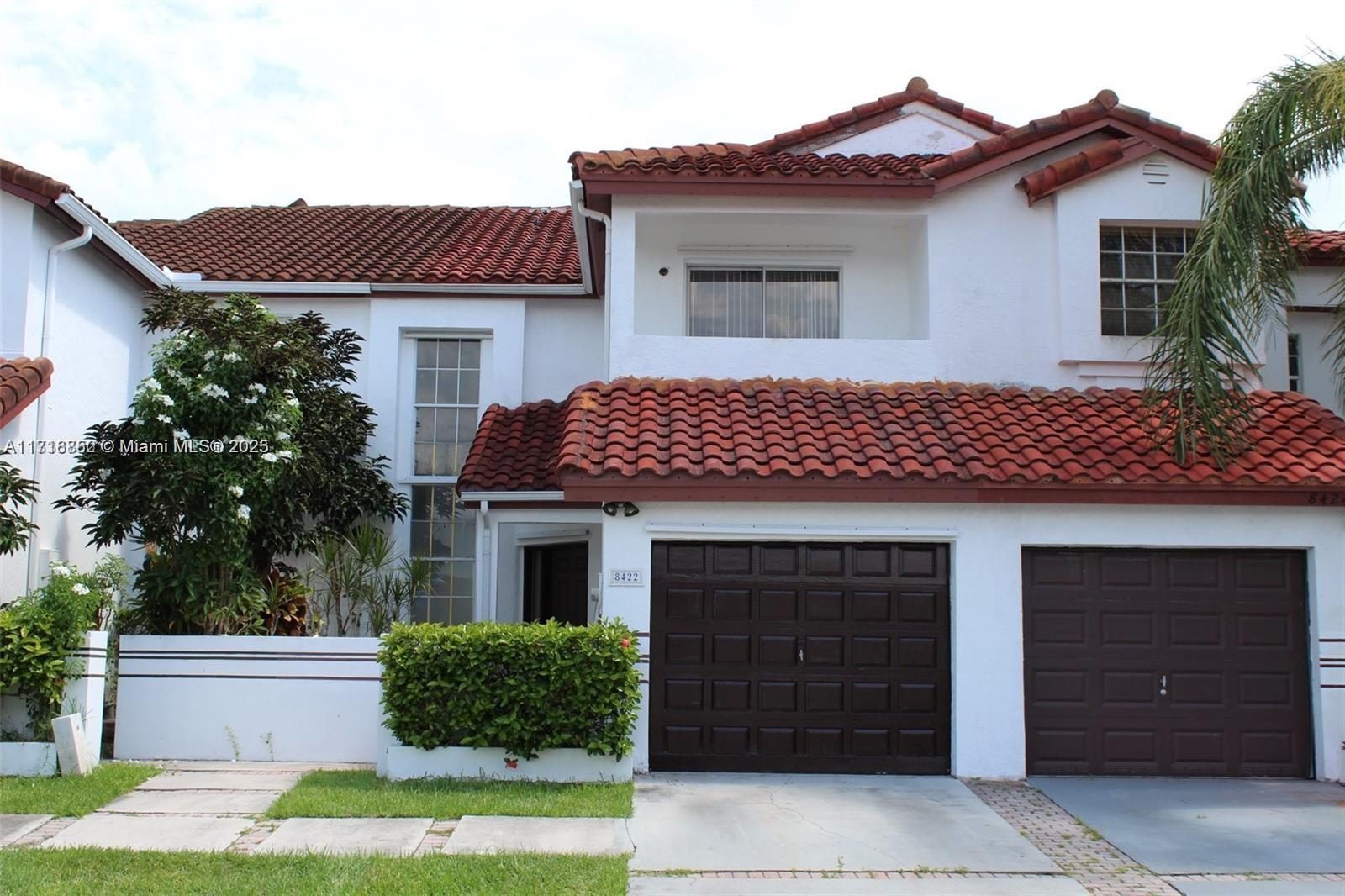 Beautiful Townhouse For Sale in Cutler Bay. This property has 3 bedrooms 2 bathrooms 1 car garage. 1,731 sq ft of living space located at Saga Bay. Stainless Steels appliances, spacious kitchen, family room, dining room & space for an office. Good size master bedroom with huge walk-in closet. This property has a perfect Location close to schools, shopping center, supermarkets, restaurants, BLACK POINT MARINA. You Have to see it! Low HOA fee ($70) You can park up to 3 cars. Roof 2021.