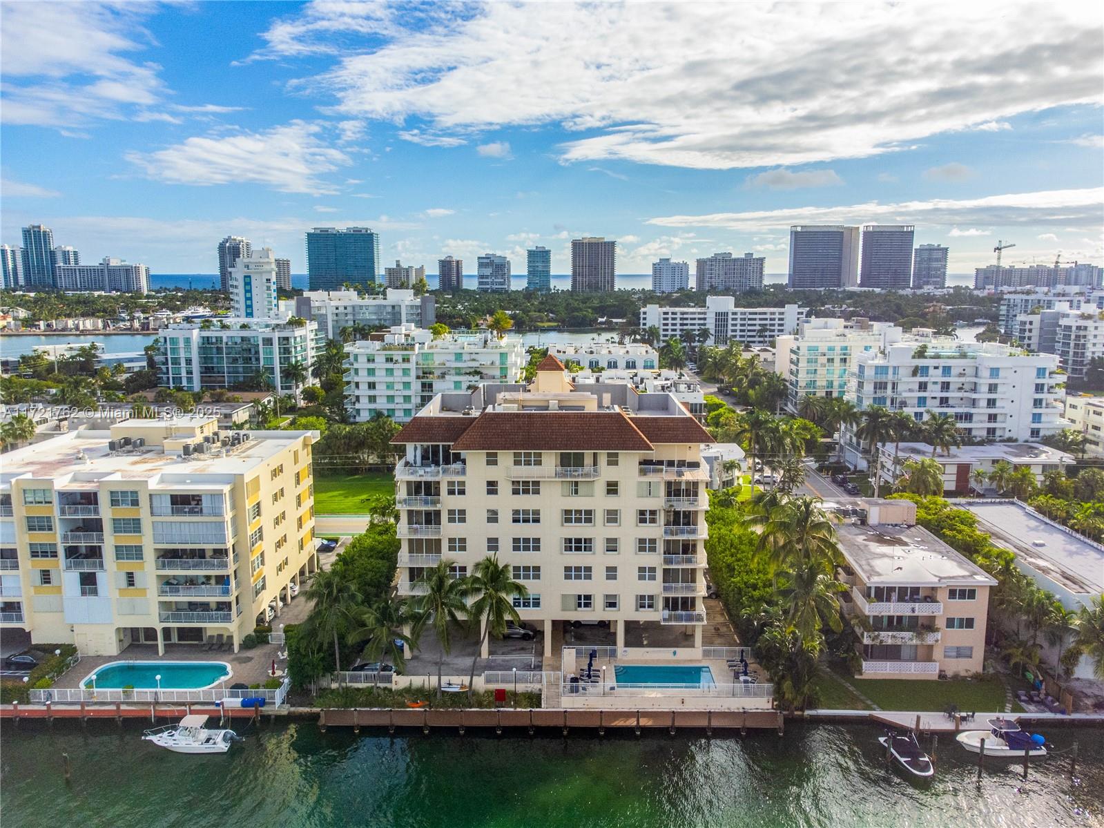 Magnificent 2/2 corner just renovated unit with partial water and city views. Amenities include a waterfront pool,  two parking spaces, one same unit floor storage and nearby A+ rated K-8 Ruth K. Broad Harbor School. Within walking distance to Bal Harbour Shops, the beach, dining, and more! Live in the beautiful island of Bay Harbor. Easy to show, unit is vacant.