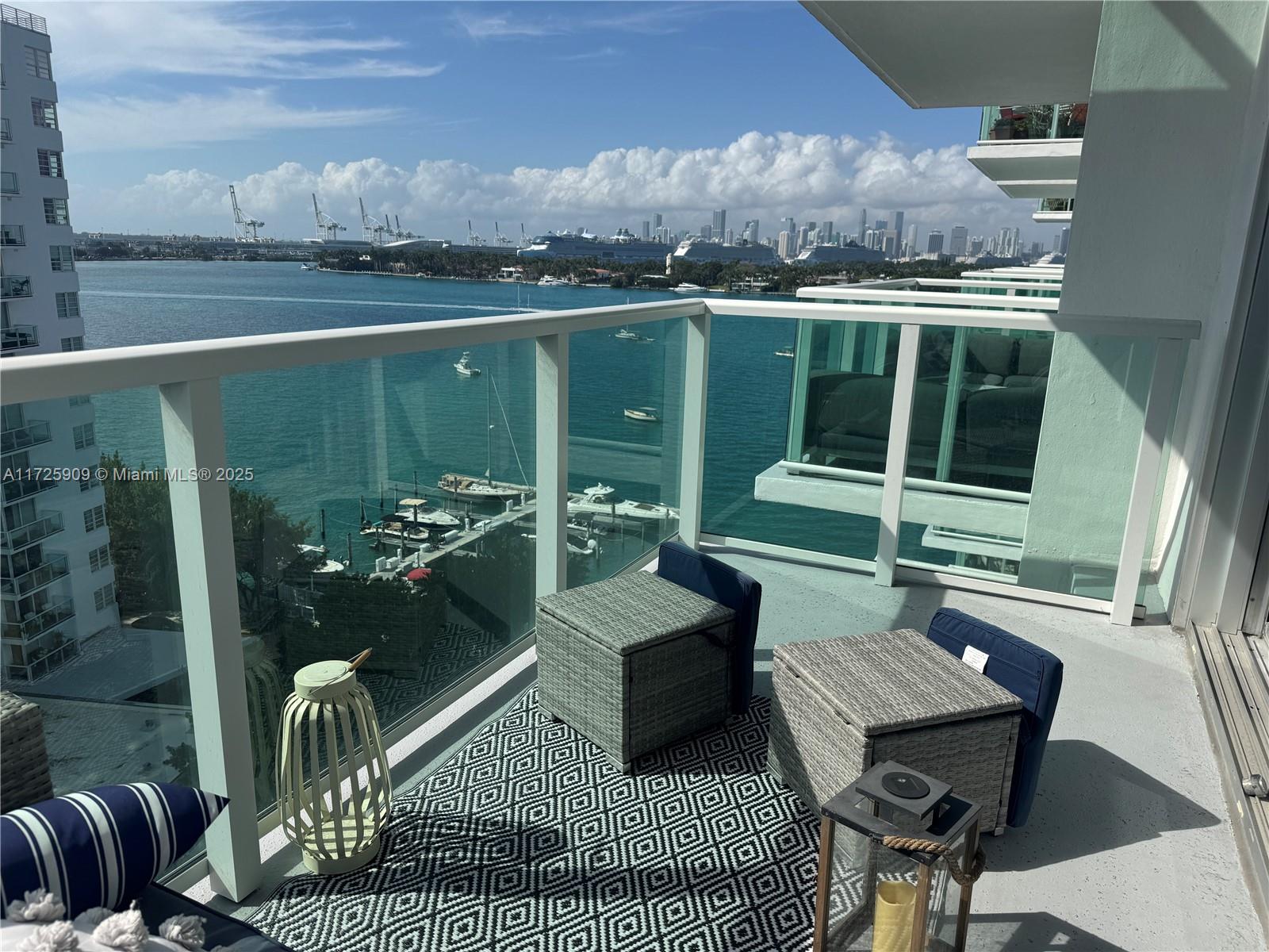 OCEAN & BAY VIEW, amazing sparkling full of light remodeled corner unit with stainless steel appliances, impact windows, next to the Mondrian Hotel, Whole Foods Market, restaurants & shops