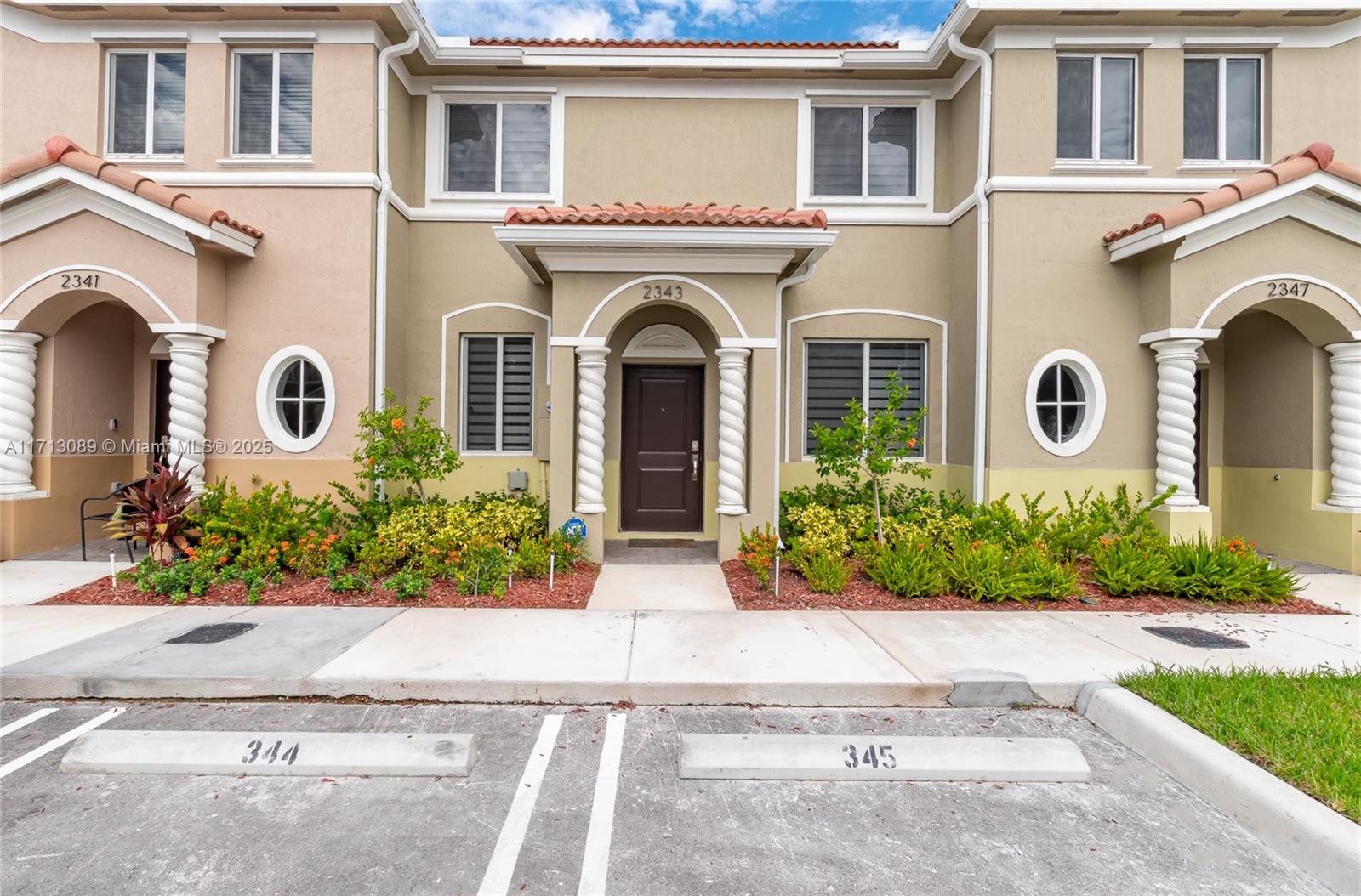 Located in the Keys Gate area of Homestead. White/off-white dual shade blinds installed. Backyard sliding door dual shade blinds electrically-operated. Laminate flooring throughout second floor. All bedrooms located on the second floor. Half-bath located on the first floor. Appliances include washer/dryer, electric stove range, microwave, refridgerator, dishwasher, and electric central AC. Two assigned parking spaces. Fenced in and paved backyard. Features community pool. Closed gate community. Easy access to Turnpike (located off of Exit 2). Mandatory HOA restrictions apply. All occupants 18+ must apply and be included in the lease. HOA approval required. $150 application fee plus additional $150 per applicant. Ask listing agent for more details.