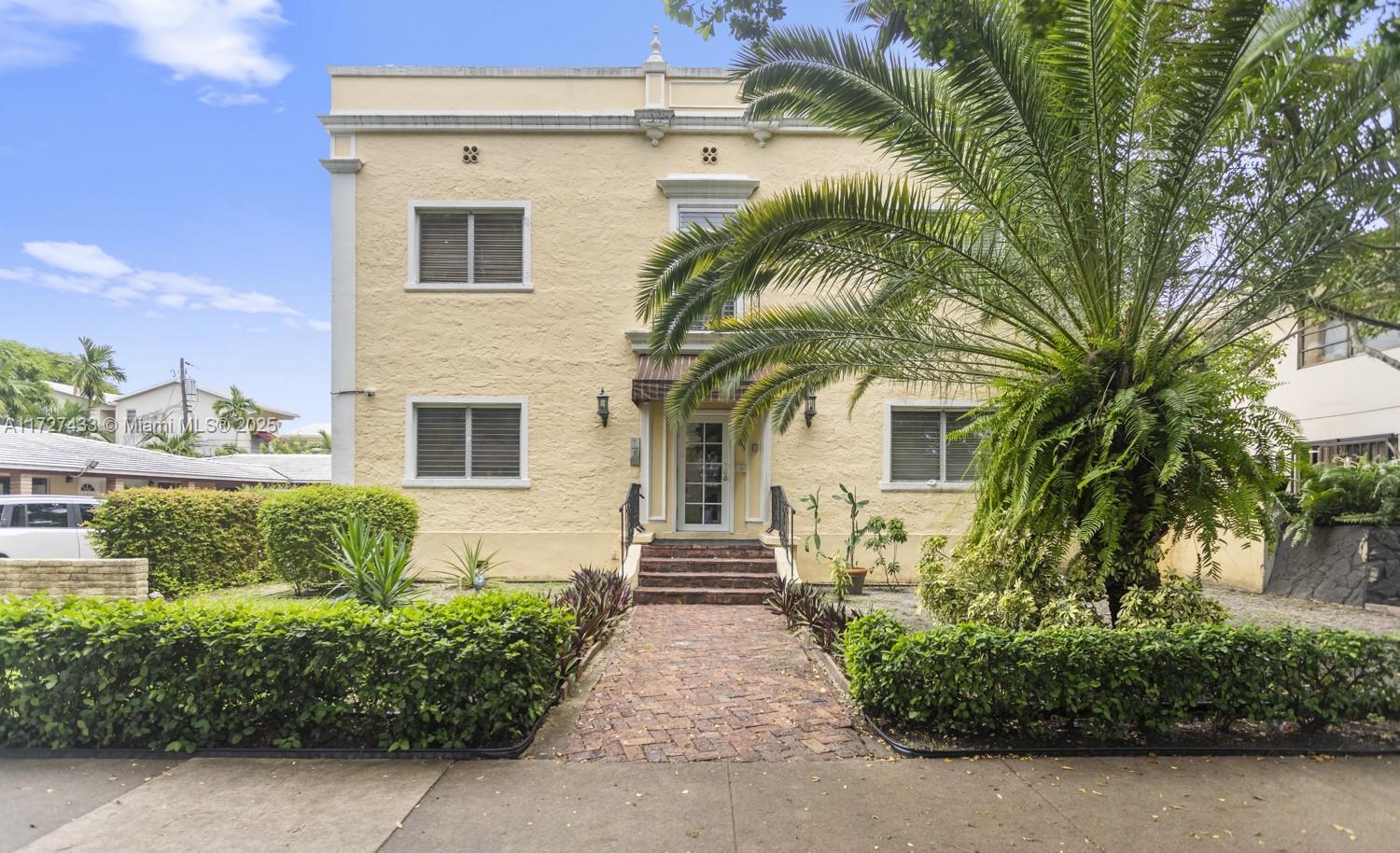 A well-maintained Spanish Style Building with only 12 units filled with Coral Gables character, featuring original and timeless wood flooring, granite counters and a washer and dryer inside the unit. A charming and easy maintenance opportunity for any homeowner or investor alike. Located half a block from the world-famous Ponce de Leon Blvd and only minutes from some of the best dining and entertaining. 10-minute drive to the airport and Downtown/Brickell. Building is only two stories high meaning many new Condo association regulations do not apply, keeping your fees stable! Very easy to show.