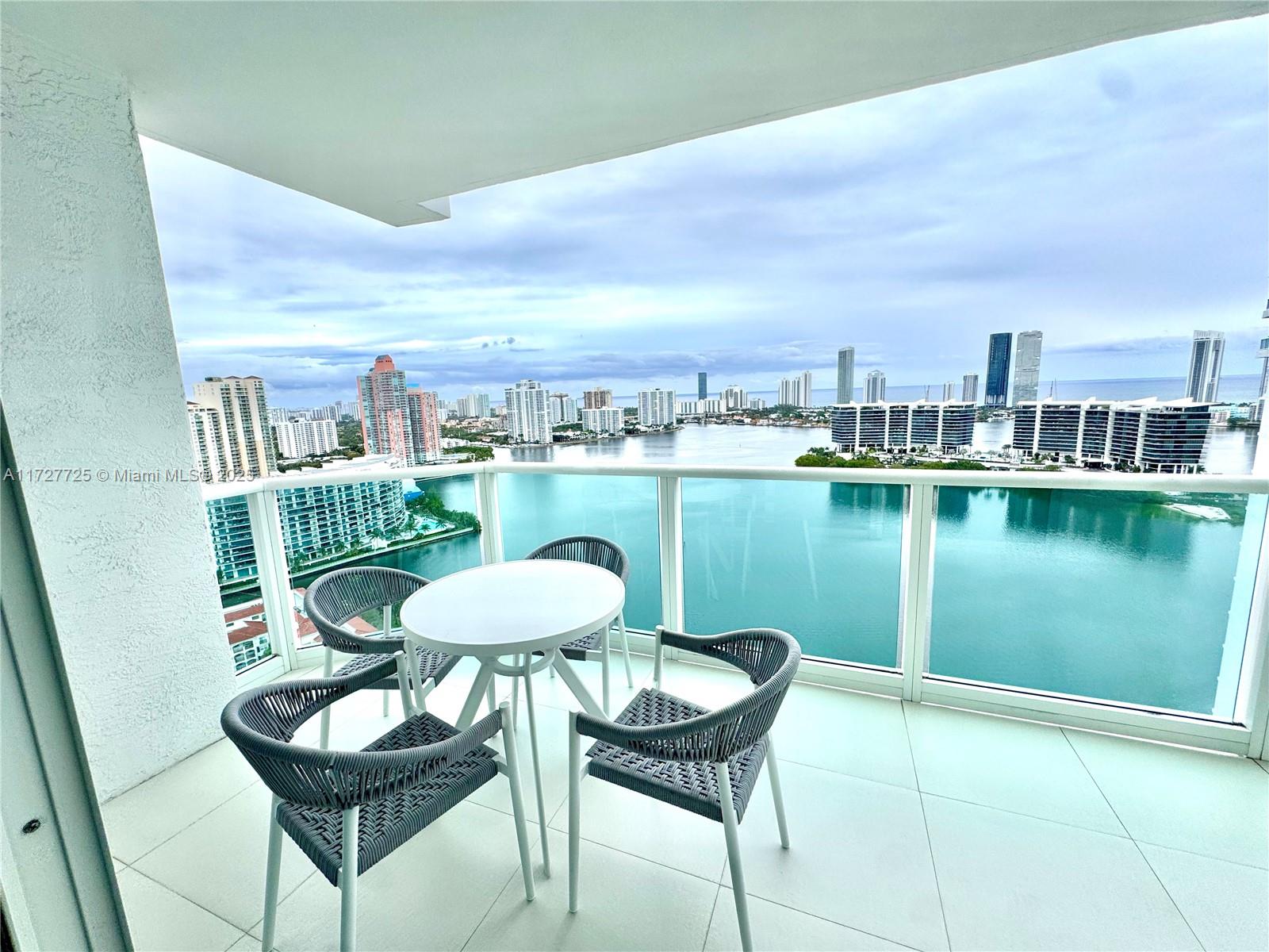 Experience luxury living at Peninsula 2 in Aventura, Florida. This stunning high-rise offers full amenities and top-tier security in a prestigious community. The apartment boasts breathtaking views of the Intracoastal, ocean, skyline, and lush green areas. Filled with natural light, with floor to ceiling windows at the front, and Huge windows on the bedrooms, it features sleek white floors, a thoughtfully designed layout with entertainment areas at the front, and three serene bedrooms at the back. Enjoy the convenience of a media room, laundry room, and 3.5 baths. A perfect blend of elegance, comfort, and functionality awaits you in this exceptional residence.