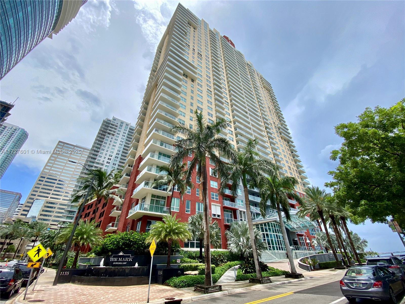 Amazing South-East bay and city views from this 1-bedroom 1-bathroom condo located in waterfront The Mark in Brickell.  Unit features: Kitchen with granite countertops; tiles in the kitchen, laminates in the living room and bedroom; washer/dryer; open balcony. One assigned parking and one valet parking at no additional charge. Water, basic cable, and internet included in rent.  Association approval required. Available 3/3/2025.  No pets. Resort-style amenities: 24-hour security, swimming pool/spa, BBQ area, tennis and racquetball, fitness center, convenience store and on-site restaurant Crazy About You. A few blocks from Mary Brickell Village, Brickell City Center. Minutes from Wynwood, Design District, Port of Miami and Miami Airport.