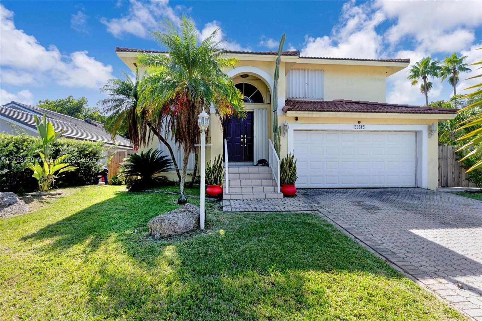 This beautiful single family two story home features a very nice and spacious corner lot sitting on a no outlet
street allowing for more privacy. Located in the heart of Cutler Bay and has a spacious lot with room for a pool and an RV. Huge backyard with mango trees and much more. This home has high ceilings and No HOA which allows much more flexibility at your convenience. Stainless steel kitchen appliances and granite countertops. The house has also an apartment with a full kitchen, full bathroom and separate entrance from the house which can be rented and is turn key. Hurricane shutters covering all entries of the home. This is a wonderful home for anyone looking to polish a gem in a well known area. Easy to show. Schedule a showing today and Don’t miss out on this amazing property.