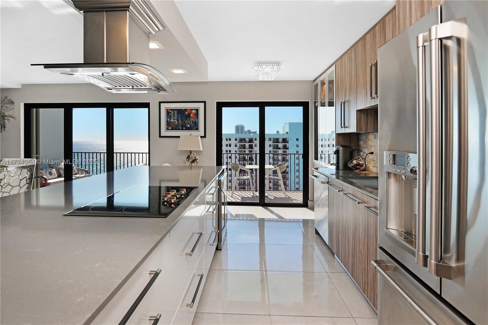 YOU WANT NEW, THEN THIS IS IT! MUST SEE STUNNING PENTHOUSE UNIT, HAS BEEN COMPLETELY GUTTET TO THE STUDS & REBUILD, EVERY THING NEW WITH FINE HIGH END DESIGNER FINISHES. OPEN LAYOUT, 2 BIG MAIN BR SPLIT SUITES, LARGE BALCONY, NEW IMPACT WINDOWS & SLIDING DOORS WITH DBL PROTECTION, WITH EXEPTIONAL VIEWS OF OCEAN & INTRACOASTAL. NEW A/C & WATER HEATER. RESORT STYLE BUILDING W LOTS OF AMENITIES. "2 DEEDED PARKING SPACES ON 3RD FLOOR IN SECURED GARAGE".