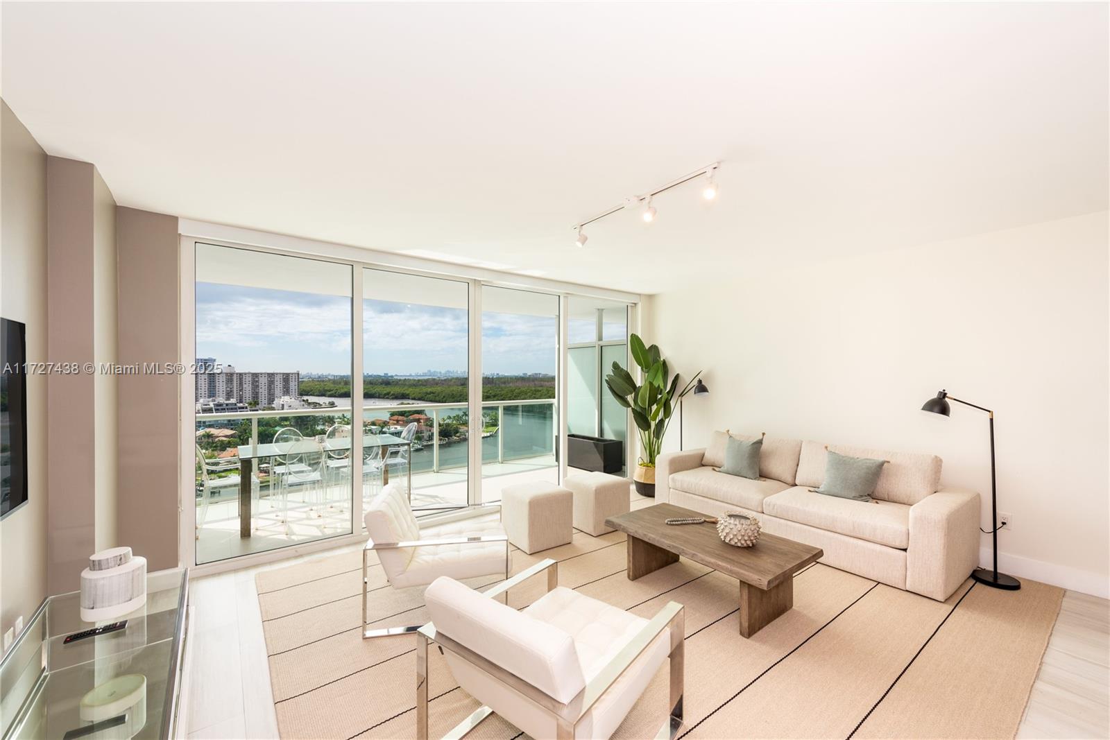 Beautiful completely furnished unit with unobstructed panoramic intracoastal water views from every room. High end property of 3 bed/2.5 baths offering all the utilities & comfort to you. Full of natural light, unit is professionally designed & finished with Porcelain floor. Building is located in less than 5 miles to Bal Barbour & Aventura Mall. AVAILABLE MAY 30,2025. NO PETS!!! Price will change depending on the length of the stay and season. Please contact listing agent for the price. Minimum 6 months lease.