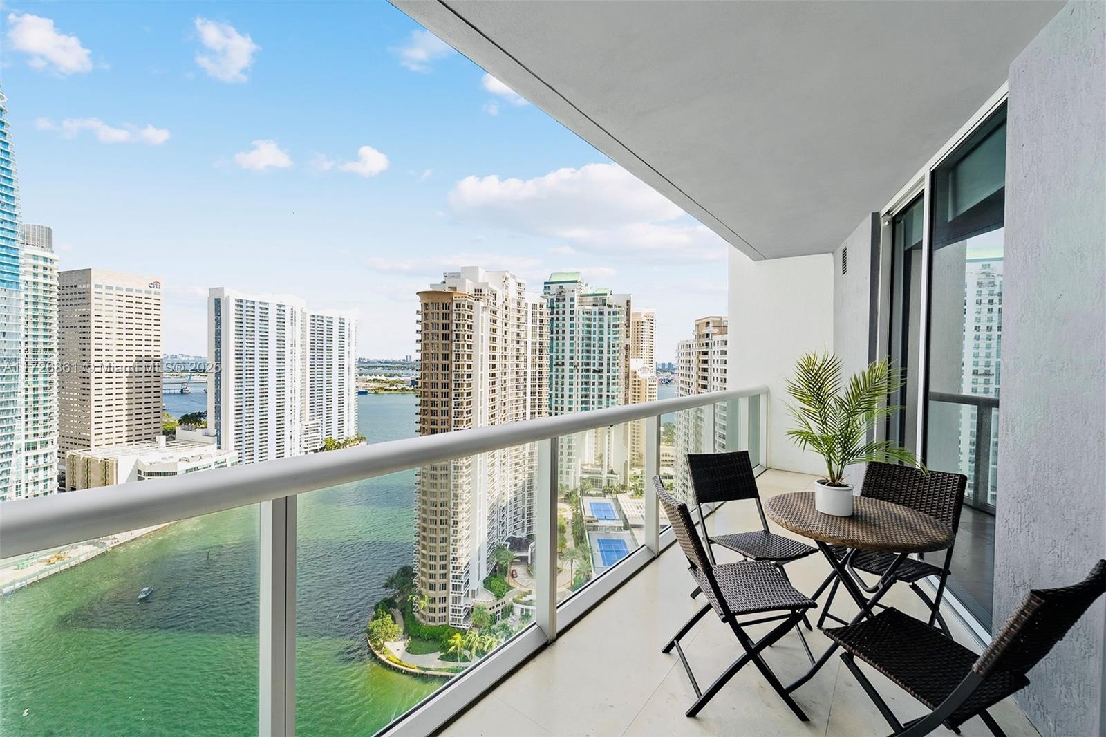 2/2 Bedroom furnished, Icon Brickell Tower II. Spacious, tastefully designed & Luxuriously well equipped. See the bay Sunsets & Cruises from your Balcony. Marble floors. The building offers Full time concierge, 5 star SPA, Movie Theater, fitness Center, Olympic pool w/ lounging area, two restaurants: The world famous "Cipriani" & Cantina La20. Assigned Parking space, water, basic cable and Internet included in the rent.