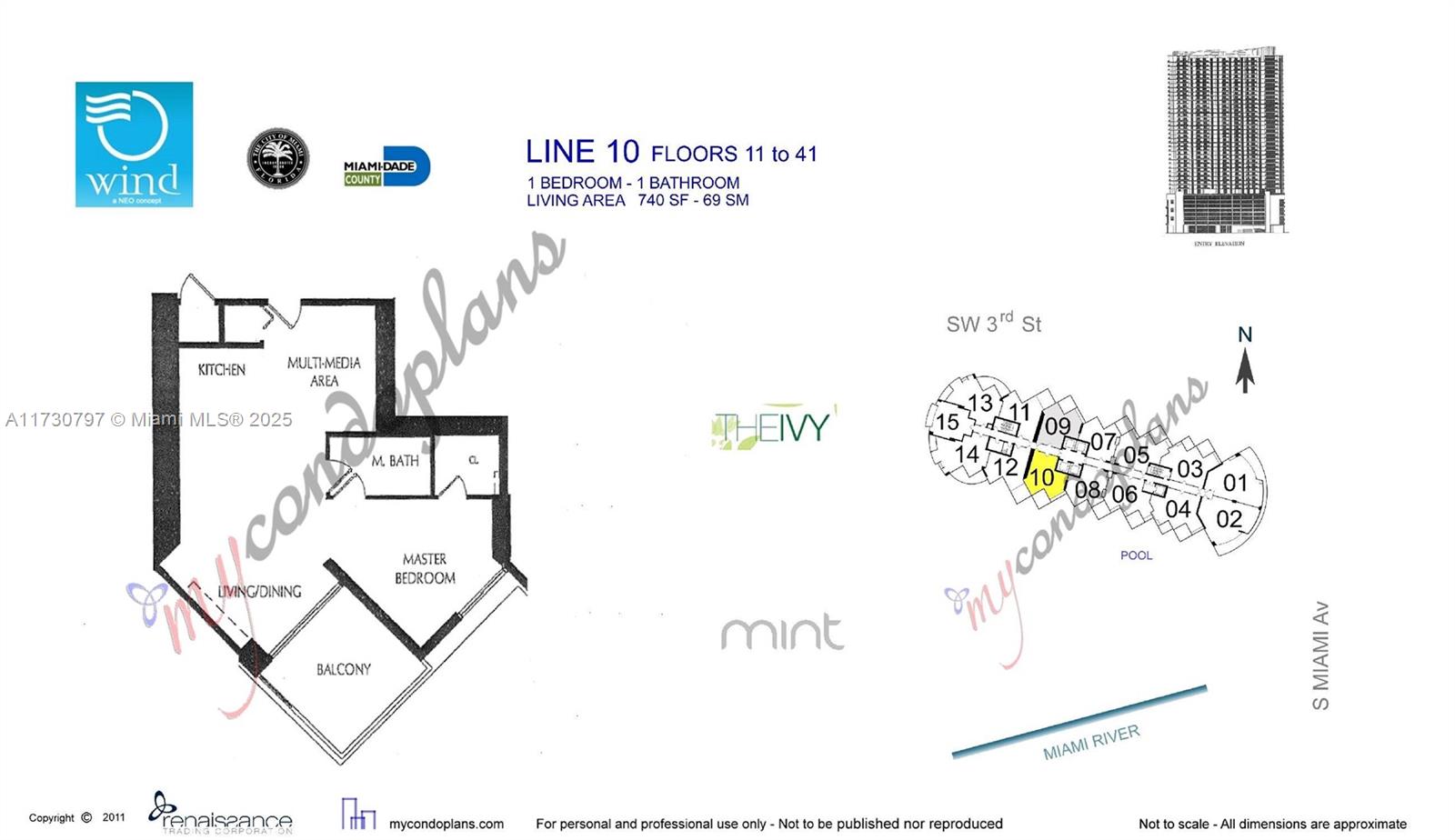 350 S Miami Ave #2710, Miami FL 33130