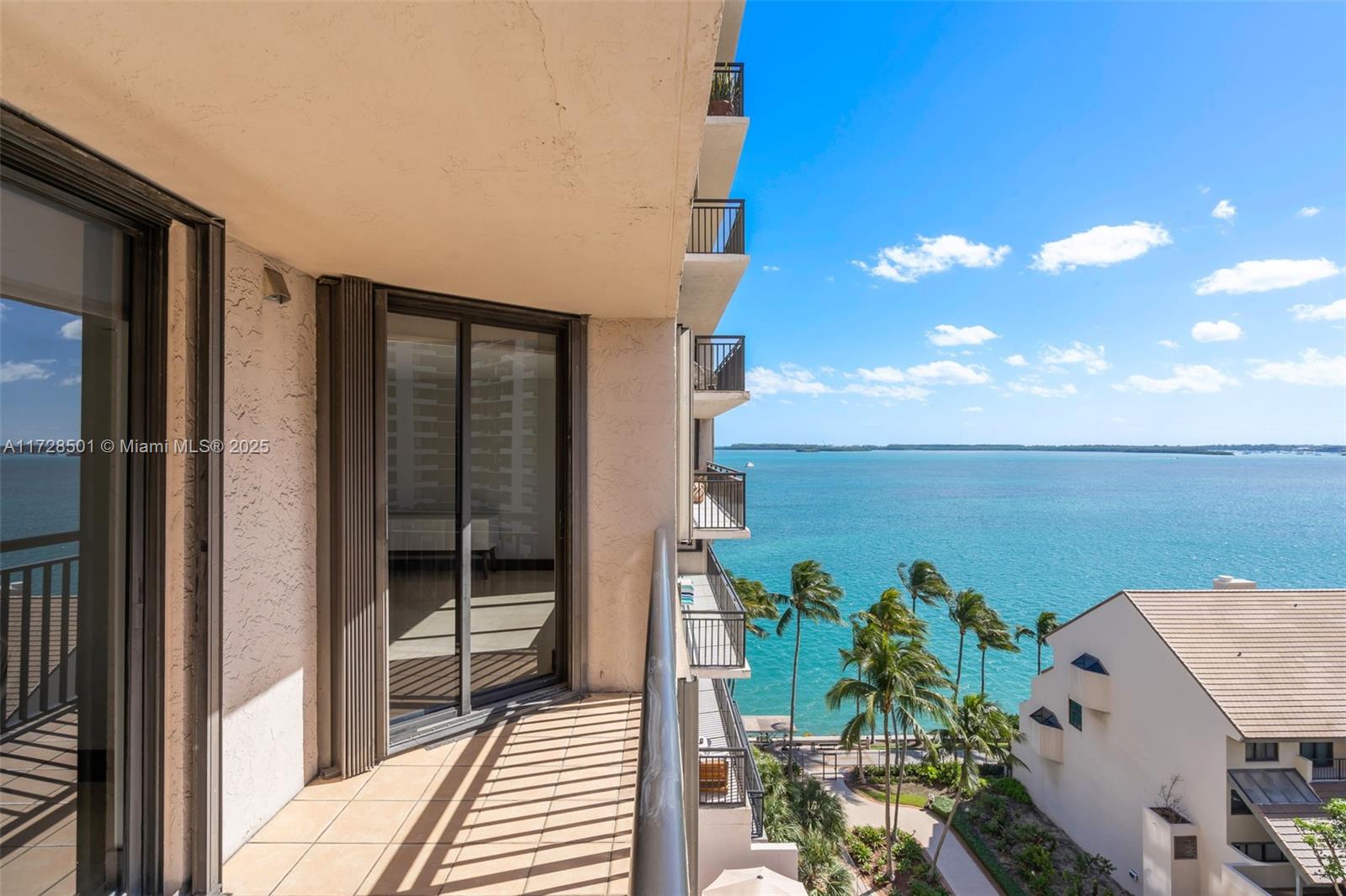 Amazing 2 bedroom unit with beautiful pool and Biscayne Bay views. Brickell Key Two, located at 540 Brickell Key Drive in Miami, is a 17-story residential tower completed in 1991 on the exclusive Brickell Key island. The building comprises 395 units. Residents enjoy panoramic views of Biscayne Bay and the Miami skyline.

Amenities at Brickell Key Two include a pool with lush landscaping, Jacuzzi, tennis courts, gym, valet, concierge, and 24-hour security. The island offers additional conveniences such as restaurants and services within walking distance, including La Mar by Gaston Acurio and MO Bar + Lounge.

The buildings location provides easy access to Brickell City Centre, Coconut Grove, South Beach, and Miami International Airport.