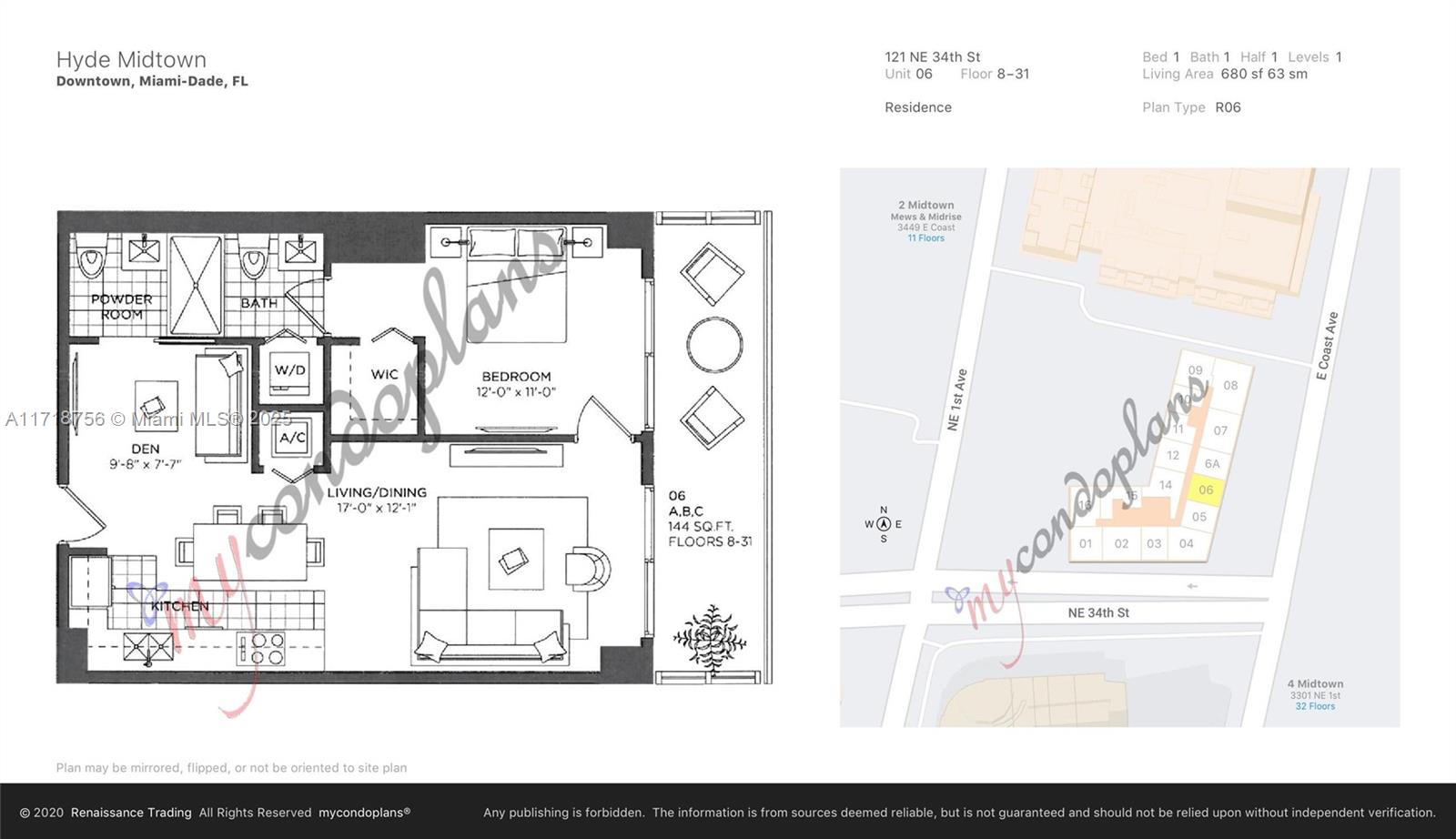 121 NE 34th St #2206, Miami FL 33137