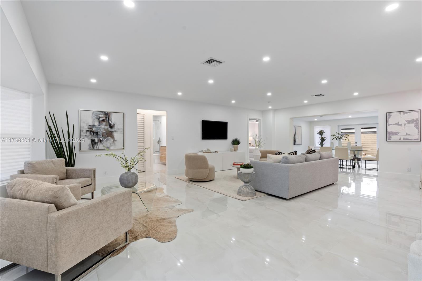 Welcome to your dream home in Lighthouse Pointe! This stunning single-family home boasts 3 bedrooms, 2 bathrooms, and a 2-car garage, perfect for a growing family or those who love to entertain. Step outside to your own private oasis with an in-ground pool and paved backyard, ideal for enjoying the Florida sunshine. The interior features stainless steel appliances, tile flooring, custom closets, and a quartz kitchen counter, providing a modern and luxurious feel throughout. With a new tile roof, new AC, and hurricane impact windows and doors, you can rest easy knowing your home is protected. Situated on a corner lot, this home offers privacy and ample space for outdoor activities. Completely renovated in 2024. Seller will contribute $10,000 towards closing costs or rate buy down.