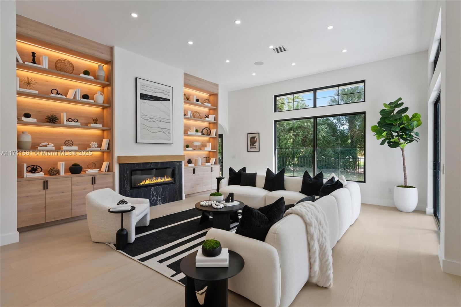 Step into this newly renovated single-level, soft contemporary masterpiece. Nestled in the exclusive Breakers West Country Club Gated Community, this custom residence epitomizes luxurious living with fine finishes and a stunning open-concept design with a Control4 System, An open floor plan brims with natural light and seamlessly connects with the outdoor living spaces, which feature a resort-style rear yard complete with covered patio, a pool, built-in BBQ. Culinary enthusiasts will appreciate the state-of-the-art kitchen equipped with marble countertops and Thermador appliances. New Roof 2022, White oaks Hardwood floors throughout, the primary suite offers 2 walk-in closet and a pool view overlooking the lake and Mayacoo Golf Course. Don’t miss the opportunity to call this place home!