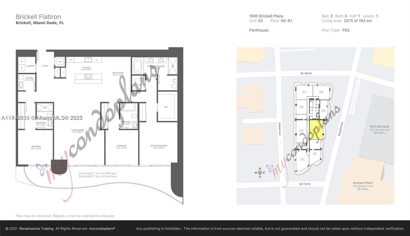1000 Brickell Plz #PH5503, Miami FL 33131