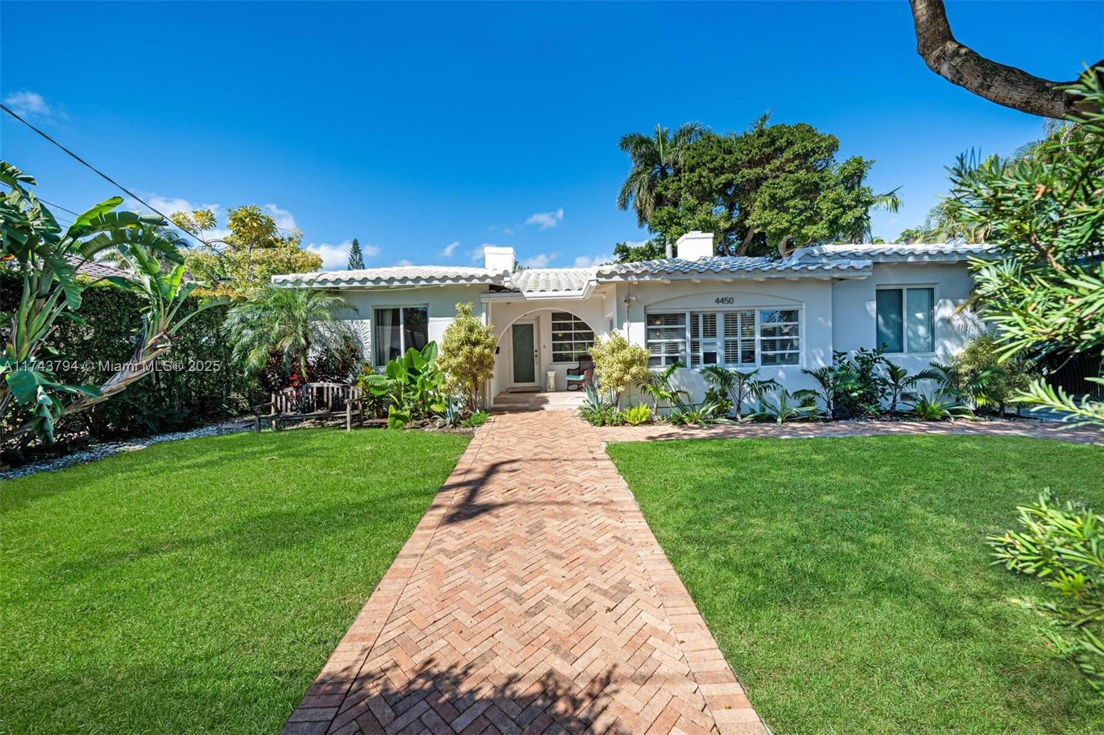 Discover this spacious home at 4450 N Jefferson Ave in Miami Beach's Nautilus neighborhood. The residence offers 4 bedrooms and 4 full bathrooms. Great opportunity to own a large family home on a big lot in the heart of Miami Beach. This home features hardwood floors throughout, a laundry room, and an amazing modern kitchen with double refrigerators, double oven, and double sinks. Enjoy a beautiful yard with an outdoor pool and a stylish patio with a barbecue area, perfect for entertaining. This centrally located home is perfect for any family!!