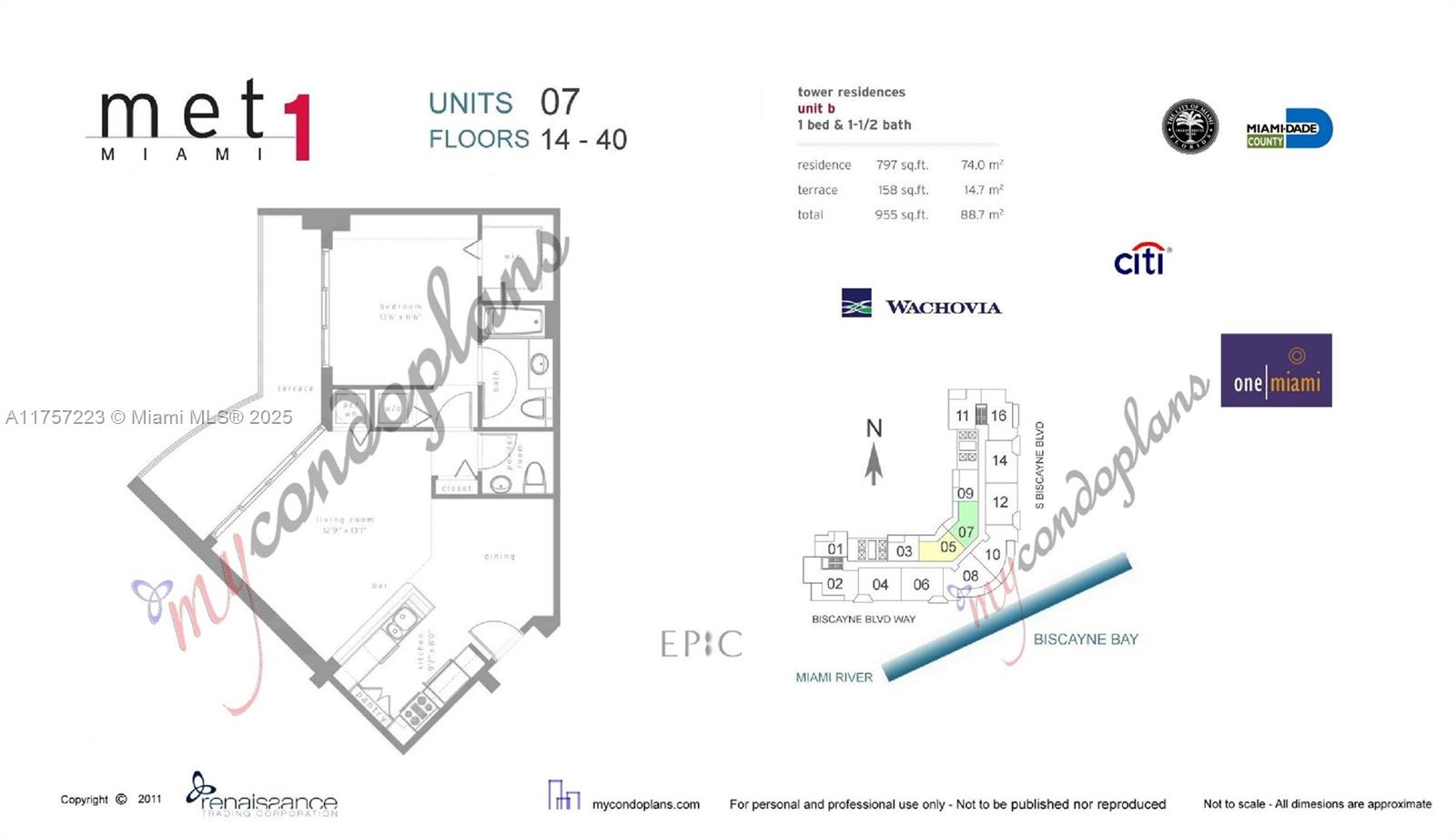 300 S Biscayne Blvd #PH-3907, Miami FL 33131