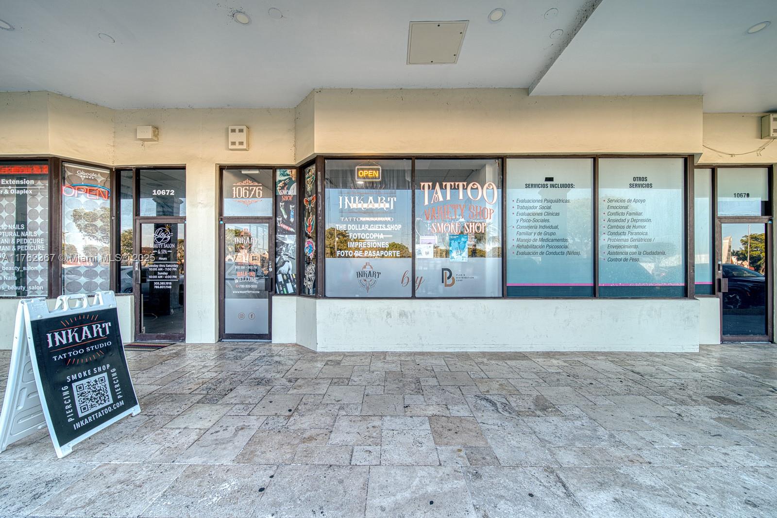 Tattoo Shop For Sale On Fontainebleau Blvd