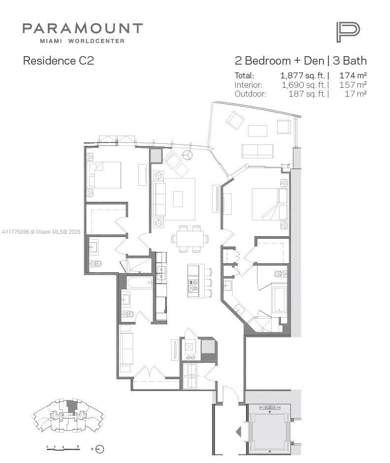 851 NE 1st Ave #1407, Miami FL 33132