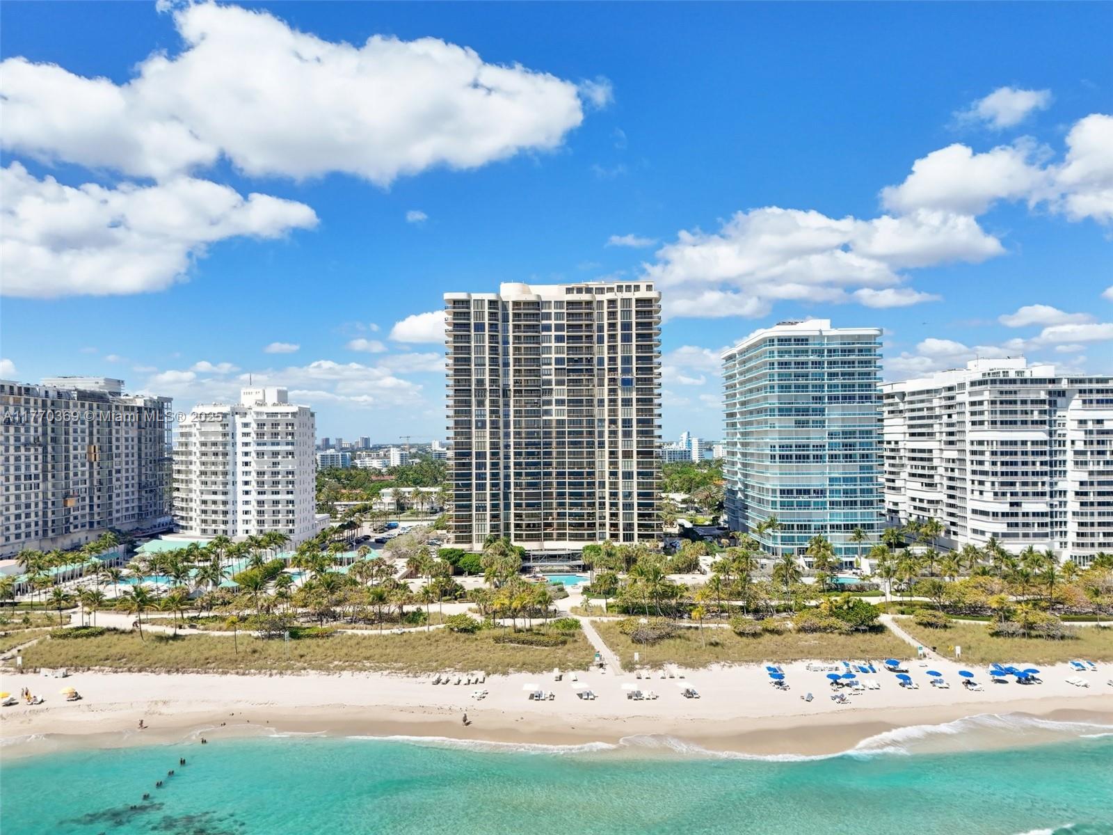 Elegant unit with private elevator located at the great Bal Harbour Tower. This unit has been transformed into a 2 bedroom + office and 4 and 1/2 bathrooms, with the main bedroom containing two separate bathrooms and 2 closets, perfect for a couple who needs the extra space. May be sold furnished. The unit provides beautiful views of the ocean and the bay! Building amenities include private restaurant, in addition to concierge, pool, beach services and fitness center. Hurricane impact Windows recently installed. Building is located across from world renowned Bal Harbour Shops with restaurants and many different stores. See Virtual Tour.