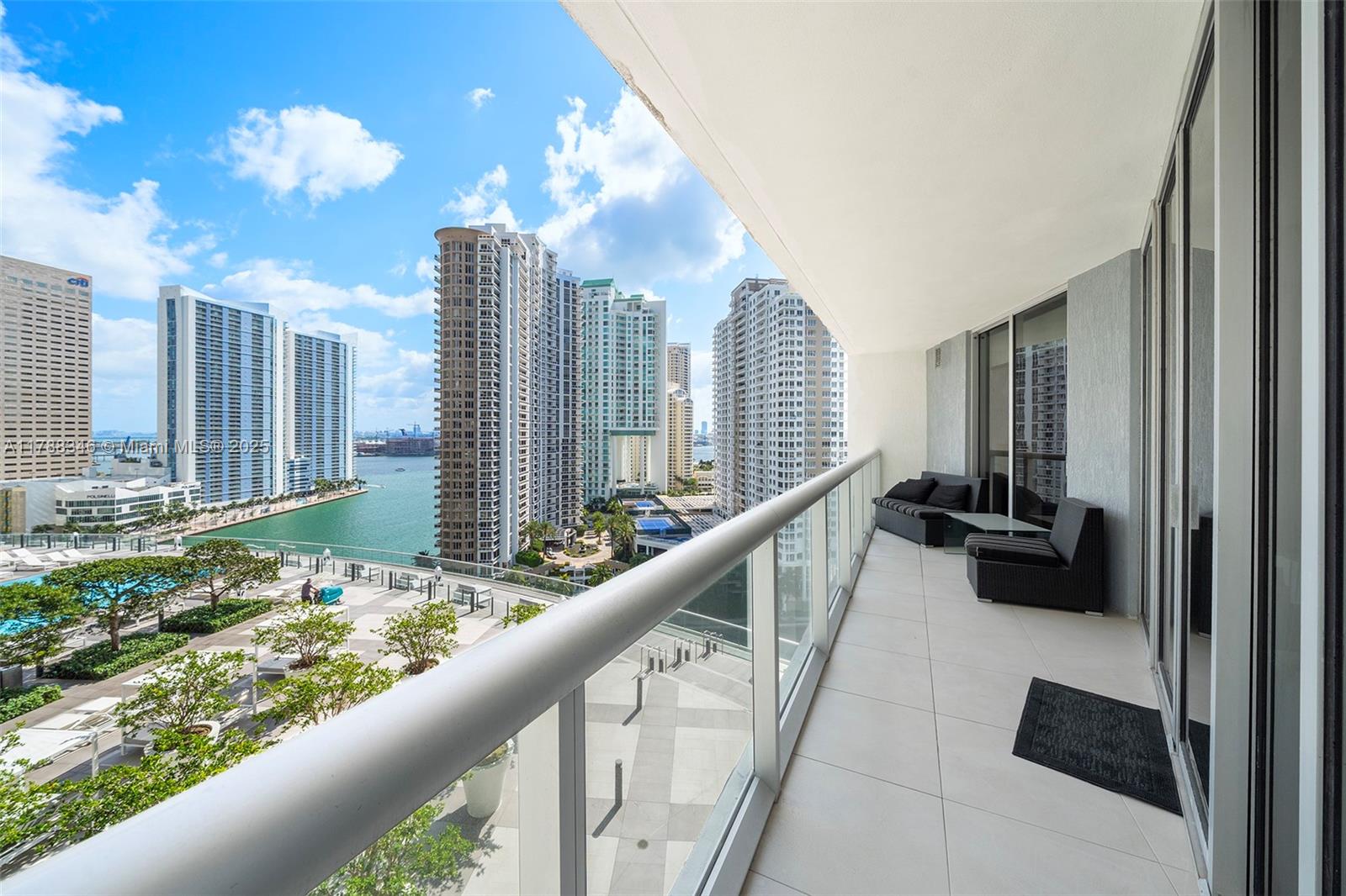 Welcome to urban sophistication at 495 Brickell Avenue, Unit 1704. This stunning 1,500 sq ft high-rise home features 2 spacious bedrooms and 2 elegant bathrooms. 1 assigned space, 2nd parking space available upon request. Enjoy upscale amenities: a doorman, gym, pool, steam room, sauna, and a yoga studio. Indulge in the infinity pool, spa, and on-site restaurant. With valet, garage, and assigned parking, convenience is key. Relax in the resident's lounge or playroom. Experience luxury living in the heart of Miami.