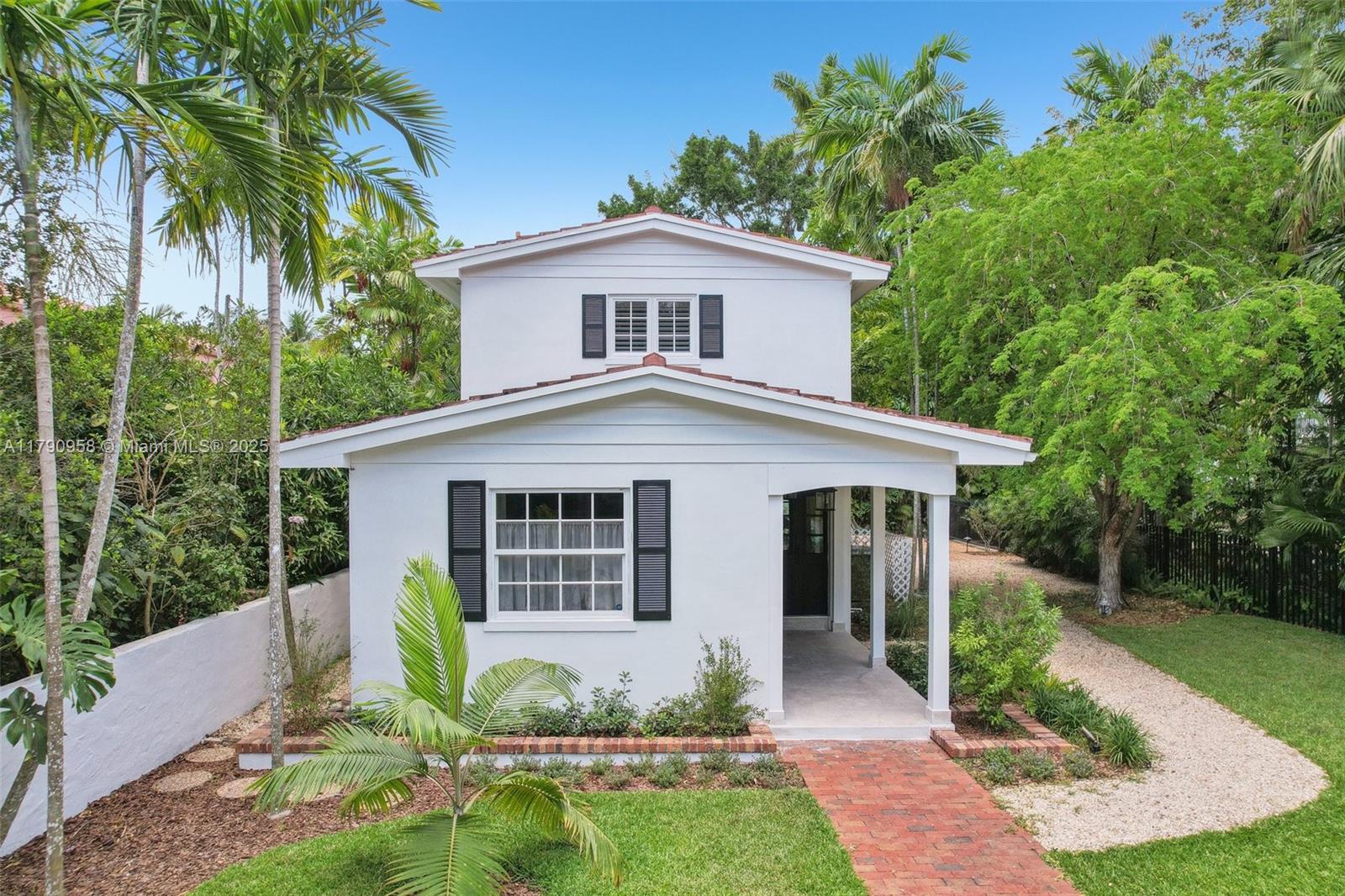 This charming 2 story home is located in the country club section of Coral Gables—one of Miami's most sought-after neighborhood next to Betsy Adams Park. 3 bedrooms, 2.5 bathrooms, and an additional room on the 1st floor perfect for a home office, playroom or extra living space. Updated bathrooms with modern finishes, adds a touch of elegance to this home. A combination of terrazzo flooring and warm wood flooring. Situated on a corner lot, this home offers a unique and desirable location, with the added benefit of being directly across the street from a picturesque park. Perfect for families and those enjoying time outdoors, this location provides endless opportunities for recreation and relaxation. Don't miss out on this incredible opportunity to own a piece of Coral Gables charm!
