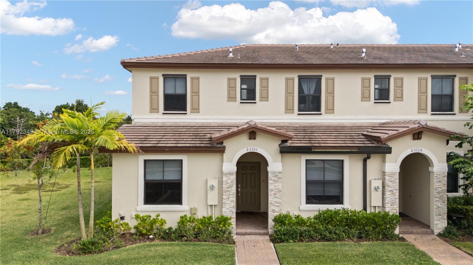 This stunning 3-bedroom, 3-bathroom villa in Crystal Cay offers the most desirable floor plan, featuring a full bedroom and bathroom on the main floor and two spacious primary suites upstairs, each with its own private bath. The modern kitchen boasts quartz countertops and stainless steel appliances. As a corner unit, enjoy full privacy and serene canal views. The community provides top-tier amenities, including a lounge area, pool, gym, and picturesque sidewalks for peaceful evening walks with endless waterfront views. This villa combines luxury, convenience, and tranquility in a perfect location.