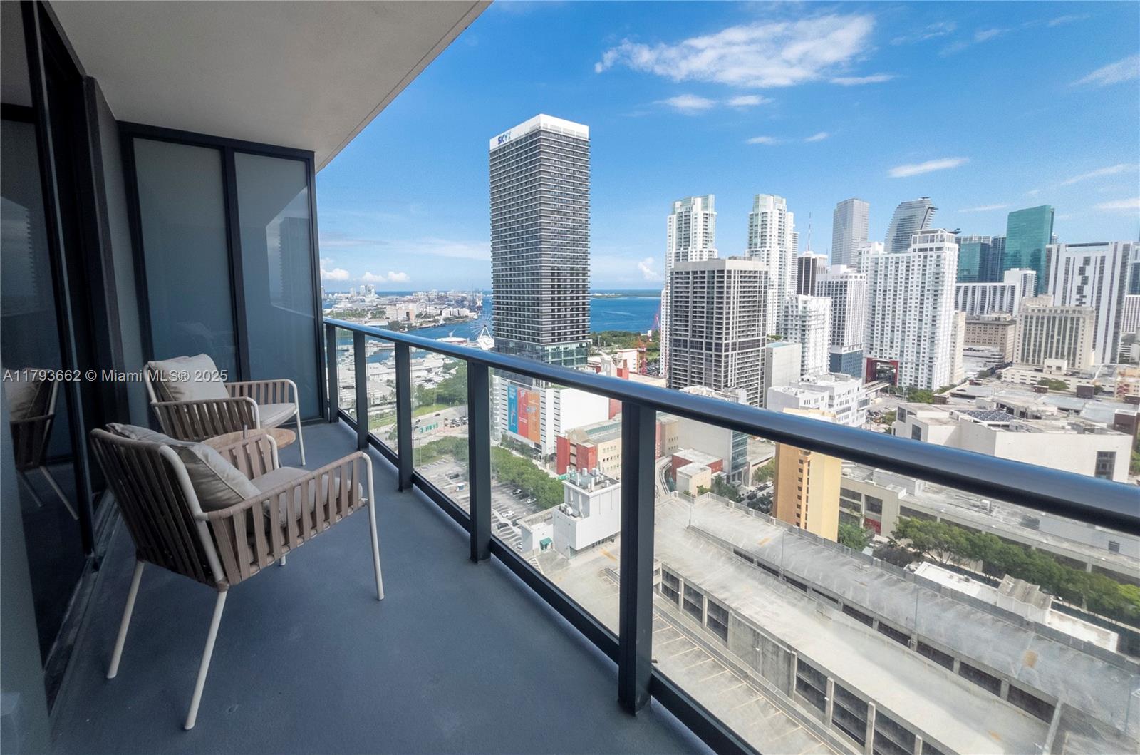 Own/Live in a piece of Downtown Miami’s newest luxury development. This fully furnished, turn-key 1-bedroom, 1-bath residence sits on the 25th floor, offering breathtaking bay and ocean views from a spacious balcony. Ideally located just steps from Miami World Center, Bayside, Brightline Station, and Kaseya Center, you'll enjoy unbeatable access to top attractions and transit. Modern finishes throughout, with internet and cable included.Daily rentals are allowed, offering maximum flexibility for owners—perfect for accommodating the over 7 million cruise guests passing through the nearby Port of Miami each year.