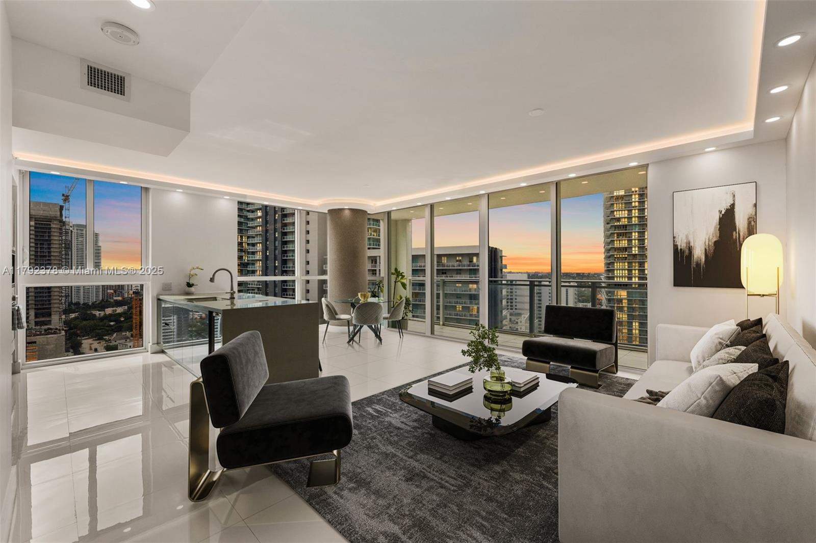 Best-Priced 2-Bed at The Bond – Luxury Living in the Heart of Brickell
Don’t miss this opportunity to own a high-floor 2-bedroom condo in one of Brickell’s most sought-after buildings. Enjoy stunning sunset views of the Miami skyline and Biscayne Bay from an oversized balcony. Split floor plan features floor-to-ceiling windows, Bosch appliances, quartz countertops, built-in wine fridge, and custom upgrades including Italian doors, walk-in closets, new washer/dryer, electric blinds, Cove Lighting, Nest system, and more.

Resort-style amenities: pool with cabanas, hot tub, state-of-the-art fitness center, steam room, sauna, business lounge, and 24-hr concierge. Unbeatable location—steps from Brickell City Centre, top-rated dining, shopping, & nightlife.