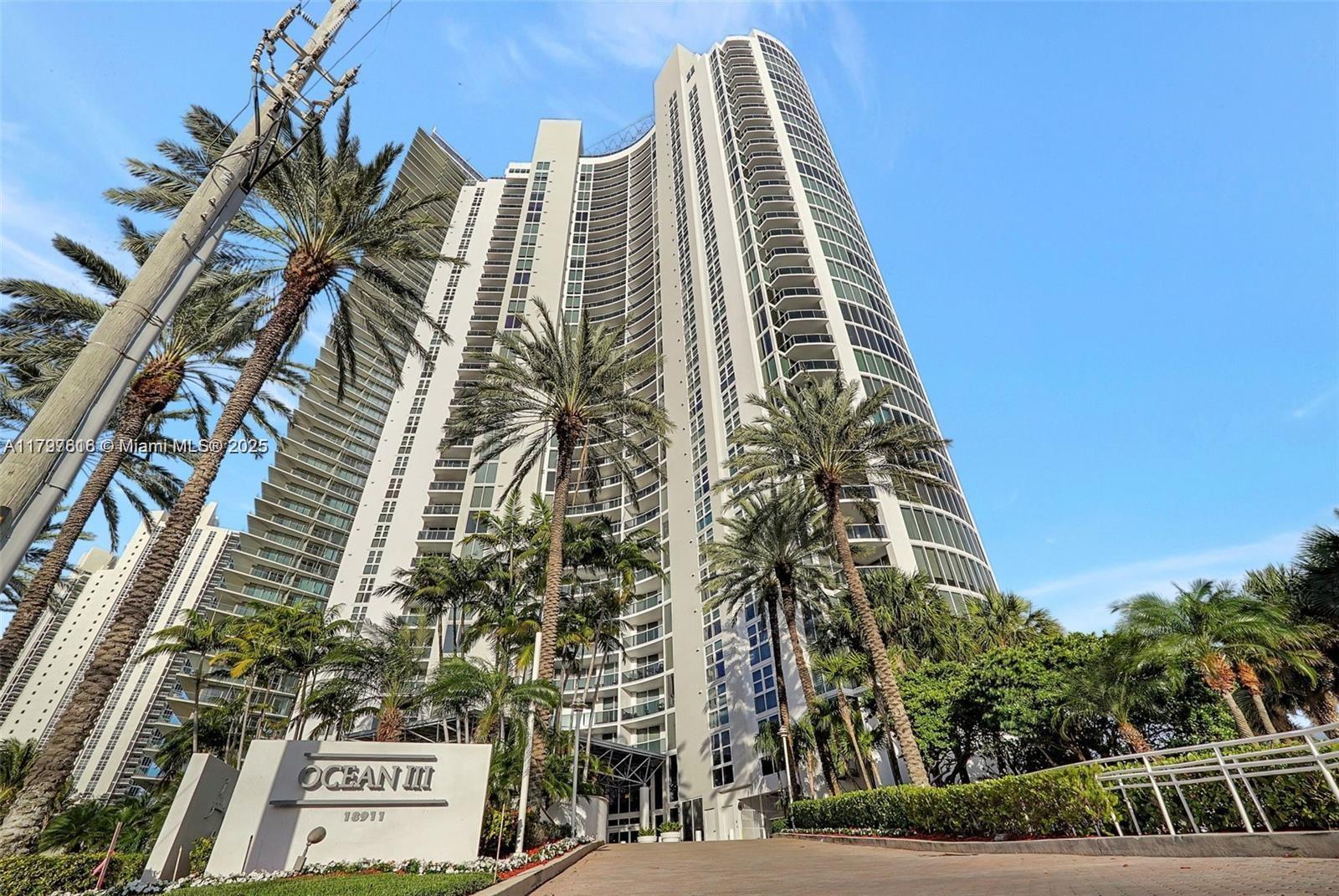 Magnificent ocean sunrise, and intracoastal sunset views from two balconies! Your private elevator opens to a 33rd floor luxurious foyer of LPH, 2,649 sq ft, 3 bedrooms, 4 1/2 bathrooms, den with closet. Elegant upgrades, marble floors, custom ceilings, crown moldings, floor to ceiling windows, gourmet kitchen, formal living and dining rooms, breathtaking panoramic high wide views. A 5-Star, resort style haven, 300 ft of ocean frontage, 24 hr security, valet, pool, spa, beach and pool service, onsite bistro, party room, tennis, steam, sauna, massage room, rooftop spa, gym, billiards, storage,  garage, cable. internet, and more. Near Aventura Mall, Bal Harbor, FLL, MIA, ports, casinos. 24 hr notice to show. Call now. A must see!!!