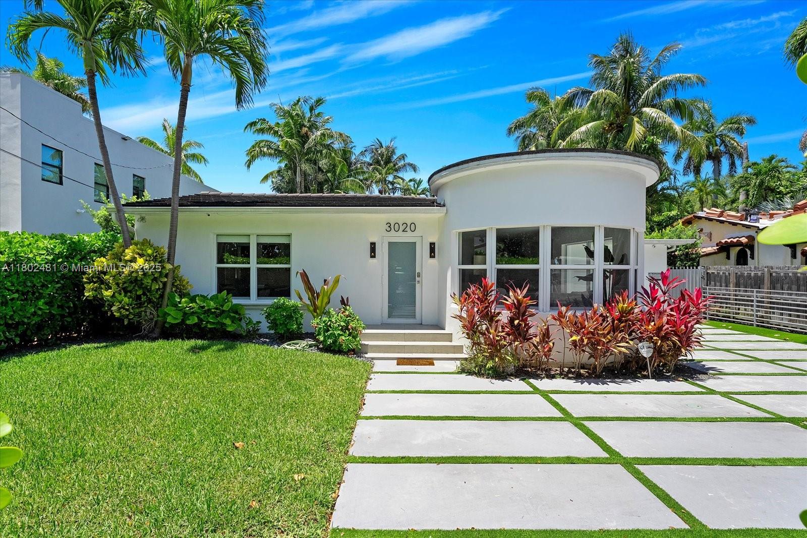 Fully updated and luxurious 4-bedroom, 4.5-bathroom residence offering 2,474 SF of living space in one of Miami Beach’s most sought-after locations. Situated across from the Miami Beach Golf Course and walkable to Sunset Harbour, this turn-key home blends sophistication with convenience. The interiors boast high ceilings, oversized windows, sleek finishes and abundant natural light. Entertain effortlessly in the open living and dining areas or step outside to your fully fenced backyard oasis, complete with a private pool, and lush tropical landscaping.
The gated property includes a 1-car garage and ample space for guests. Whether you’re looking for a primary residence or a stylish Miami getaway, this home delivers on space, location, and lifestyle.