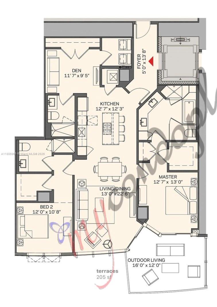 851 NE 1st Av #2808, Miami FL 33132