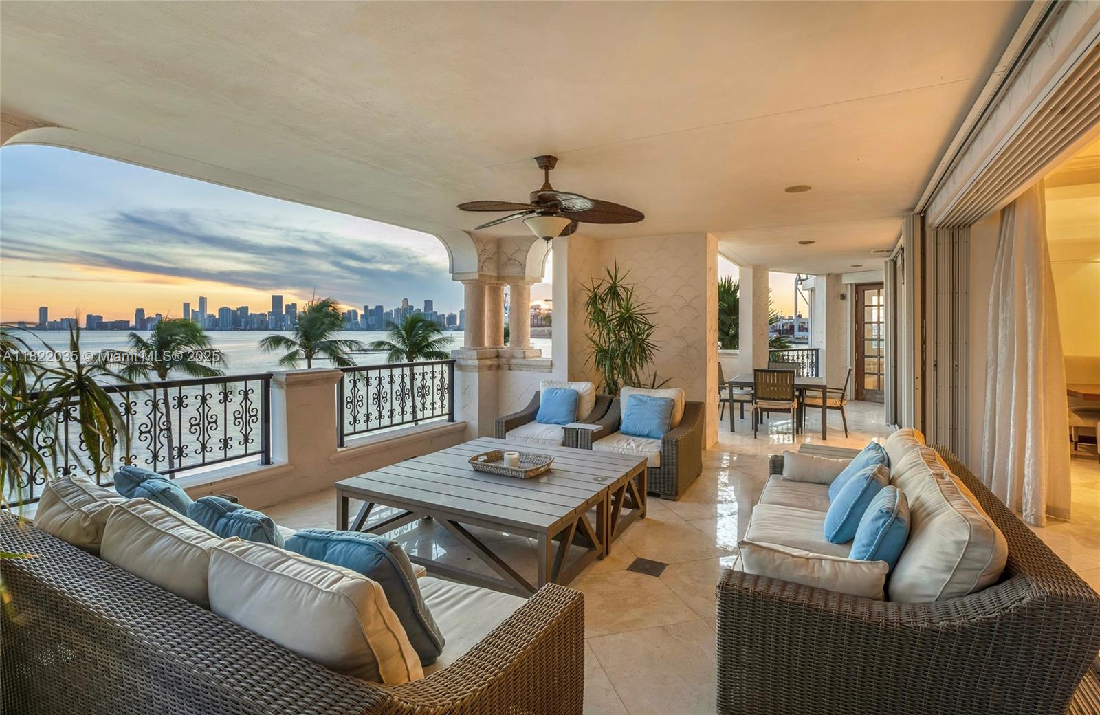 Enjoy breathtaking, unobstructed views of Biscayne Bay, the Miami skyline, Virginia Key, and the Atlantic Ocean from this elegant 4BR/4.5BA Bayview unit offering 3,790 SF of luxury. Contemporary in design, the unit features fine stone floors and a spacious bayfront terrace with multiple seating areas perfect for relaxing & taking in the stunning sunsets. The expansive open living & dining areas flow seamlessly into a stylish wet bar, all w/direct bay views. Chef’s kitchen includes top-tier appliances, granite countertops, custom cabinetry & breakfast nook w/bay views. A grand principal suite offers bayfront terrace access, dual walk-in closets & spa-like bath. A bayside guest suite features an ensuite bath & private terrace, plus 2 additional bedrooms have walk-in closets & ensuite baths.