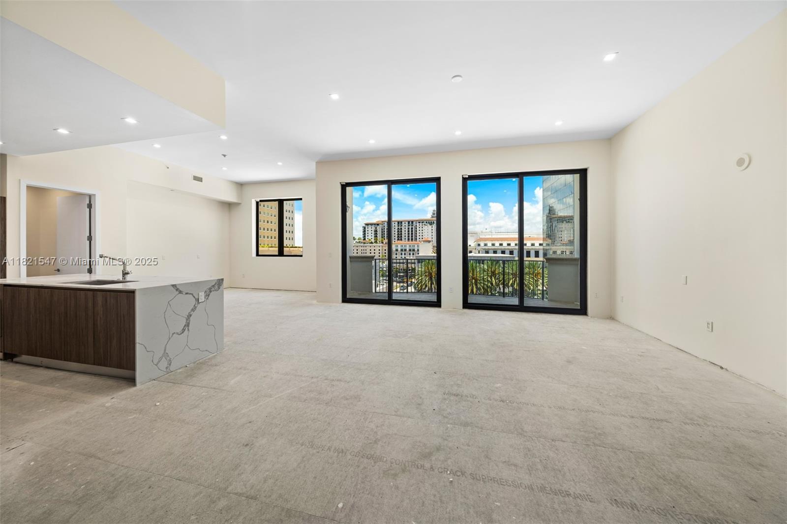 Unique opportunity to own a combination unit in a boutique building in Coral Gables, steps from restaurants & entertainment. Giralda Place 6A&B were combined to offer nearly 5,000sf of interior space + 464sf of terraces. This extraordinary unit has a private elevator, 11-ft ceilings, sprawling primary suite, 4 secondary bedrooms, 5 bathrooms, 2 powder rooms, 2 full eat-in kitchens with Italian cabinetry by Snaidero, walk-in pantry, media room, office & walk-in laundry room. Sale also includes 2 a/c storage units on the 6th floor + 4 assigned parking spaces. Amenities include 48-ft heated pool with day beds & cabanas, fitness center, 24-hour concierge, video security, bicycle storage & electric vehicle charging station. Soundproofing installed; needs flooring, window treatments & closets.