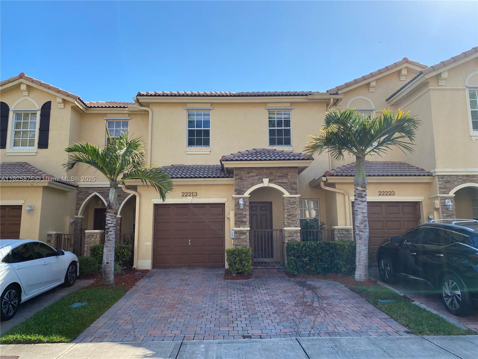 Beautiful 3-Bedroom, 2.5-Bath Townhouse with Garage and Private Backyard in the Gated Community of “Island at Bayshore – Waterways.” This well-maintained home features a spacious layout, tile flooring on the first level, and carpeting on the upper level. The kitchen is equipped with stainless steel appliances, granite countertops, and wood cabinets. Enjoy resort-style amenities including a clubhouse, infinity pool, children's playground, meeting room, and fitness center. Prime location in Cutler Bay, just 2 minutes from Black Point Marina, schools, and major supermarkets. Move-in ready!