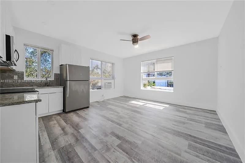 Spacious and modern 1-bedroom apartment in the heart of Little Havana. Features include a fully equipped kitchen w. stainless steel appliances, quartz countertops, and ample cabinet space. Enjoy the comfort of an in-unit washer/dryer combo, impact windows, and stylish laminate flooring. Bright, open layout with plenty of natural light. Located close to Downtown Miami, Brickell, and major highways. Walking distance to shops, cafés, and public transit. Experience the vibrant local culture with nearby dining, shopping, and entertainment options. Water, sewer, trash, and pest control included. Easy street parking. Professionally managed with fast approval for qualified tenants. A smart option for renters seeking privacy, value, and prime location. Easy to show —contact the listing agent today!