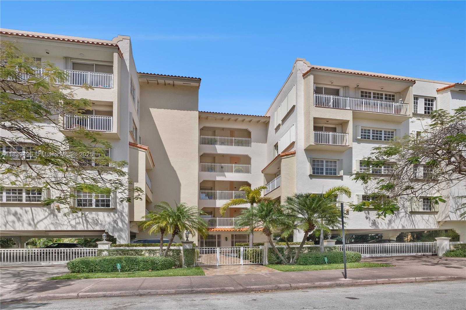 Welcome to this beautifully updated 2-bedroom, 2-bathroom residence in the heart of Coral Gables. Spanning approximately 1,107 square feet, this top-floor unit offers privacy with no neighbors above and is located within a well-maintained garden-style community that captures the charm and character of the area. The home features a renovated kitchen, updated bathrooms, and modern flooring. Additional highlights include in-unit laundry and covered parking for added convenience. Schedule a showing today!