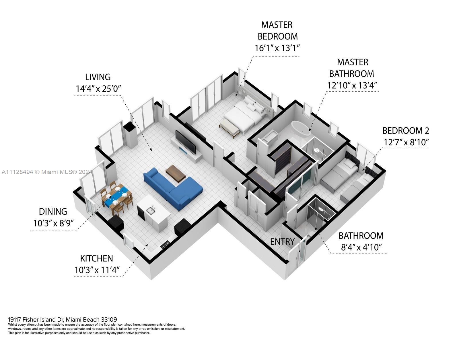 19117 Fisher Island Dr 19117, Miami Beach, Florida 33109, 2 Bedrooms Bedrooms, ,2 BathroomsBathrooms,Residentiallease,For Rent,19117 Fisher Island Dr 19117,A11128494