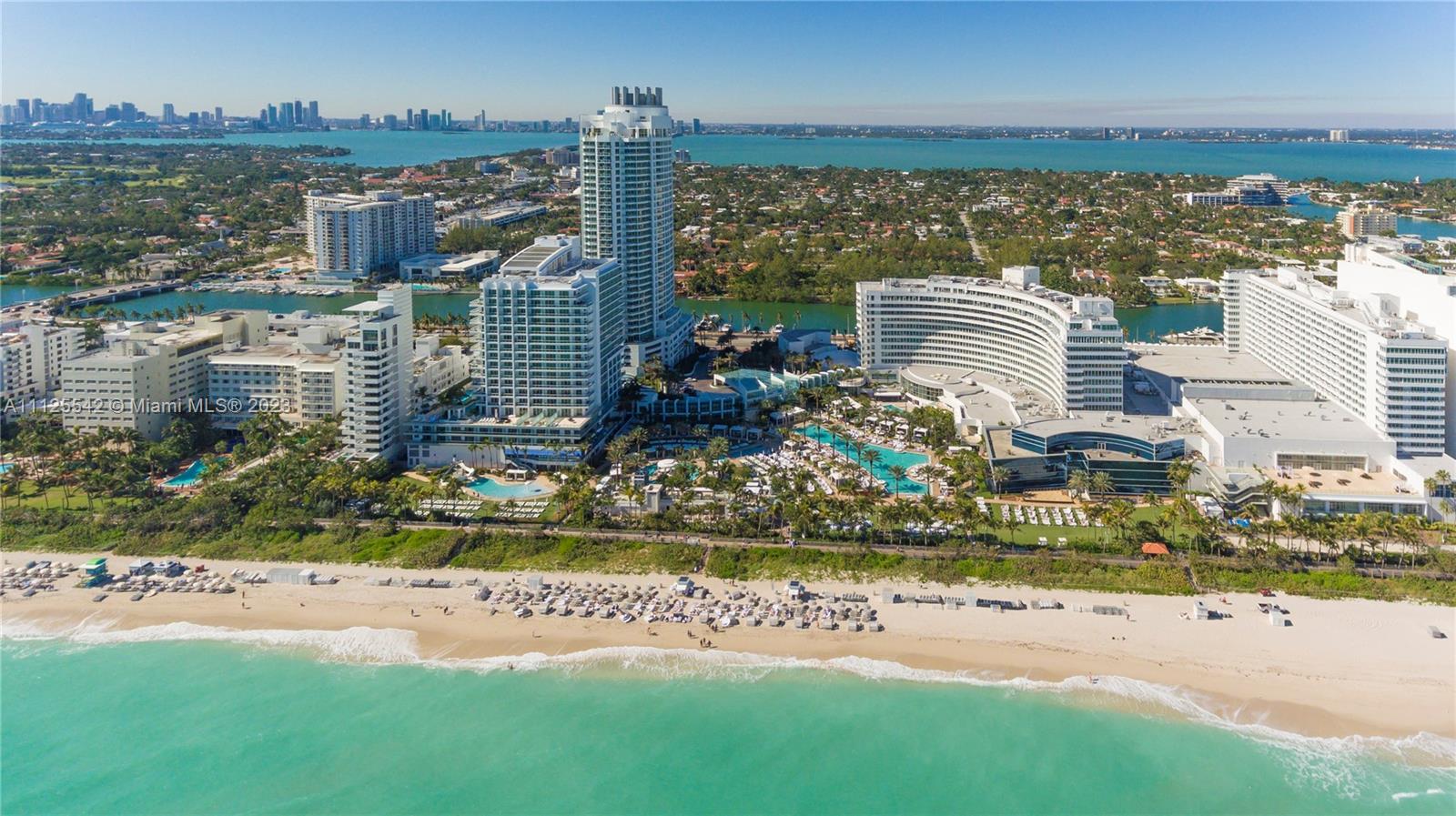 Beautiful 2BD/3BA with views of the Ocean, bay & and city. Enjoy full service, vacation-style living in a furnished turnkey unit with 2 king beds, 2 sleeper sofas, full kitchen and washer/dryer. Enroll in hotel rental program & receive income while away! The Fontainebleau Resort offers luxury amenities on 22 oceanfront acres including award-winning restaurants, LIV night club, Lapis spa & state-of-the-art fitness center. Maintenance includes : AC, local calls, electricity, valet + daily free breakfast in owners lounge.
Click the virtual tour link to see video of property & contact me directly for more info.