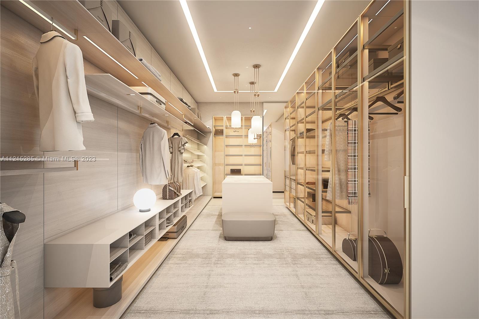 Master Bed Closet Rendering