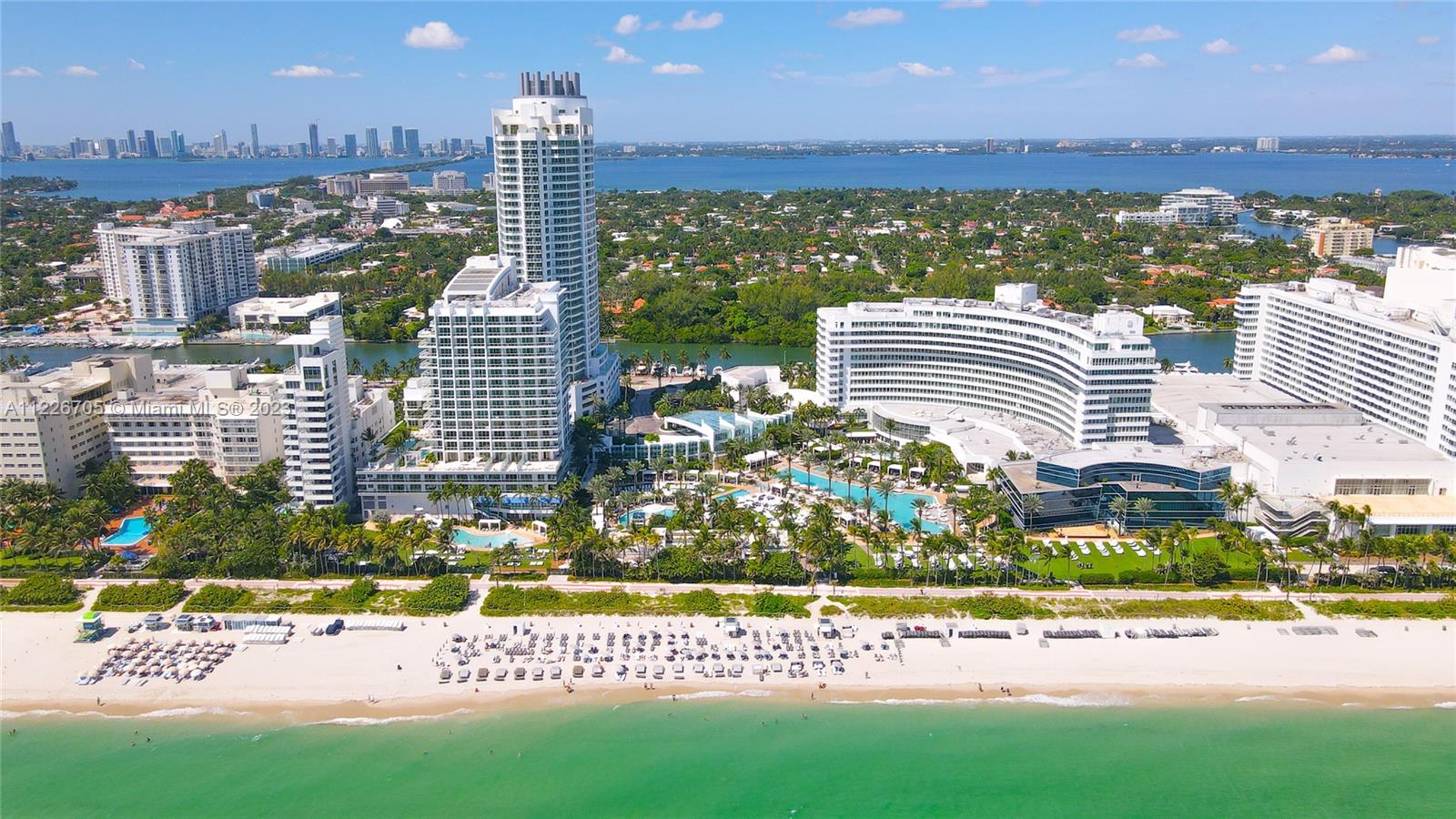 Beautiful 2BD/3BA w/views of the ocean & bay and 3 large balconies at Fontainebleau II. Enjoy full service, vacation-style living in a furnished turnkey unit with 2 king beds, 2 sleeper sofas & more. Enroll in hotel rental program & receive income while away! The Fontainebleau Resort offers luxury amenities on 22 oceanfront acres including award-winning restaurants, LIV night club, Lapis spa & state-of-the-art fitness center. Maintenance includes: AC, local calls, electricity, valet + daily free breakfast in the owner’s lounge.
Click the virtual tour link to see video of property & contact me directly for more info.