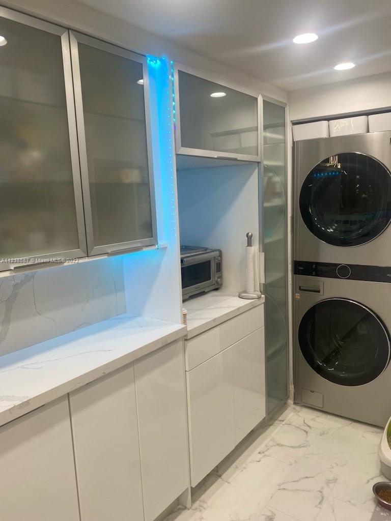 Inside kitchen - washer/dryer