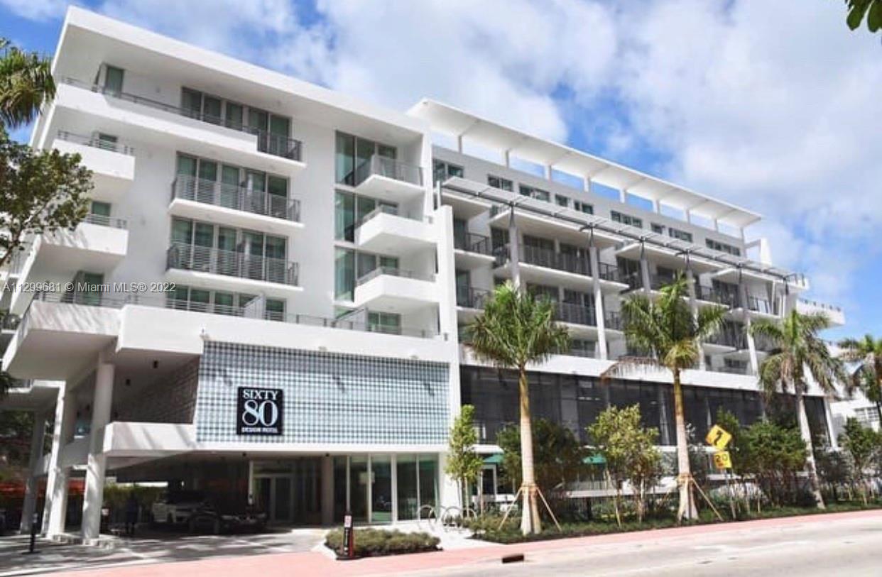 Price does not include the parking space, it is an additional $25,000 (cannot be sold separately) It is in the hotel's valet parking program and generates additional revenue.  Flexible rentals - minimum 1 day. Modern, chic condo hotel, mid beach, great location on Collins Ave. Starbucks in lobby, pool and gym on terrace. Walk to the beach, restaurants, cafes, shops. Fully furnished and equipped, includes one parking space, which is an additional revenue source. The unit is in the hotel rental program.