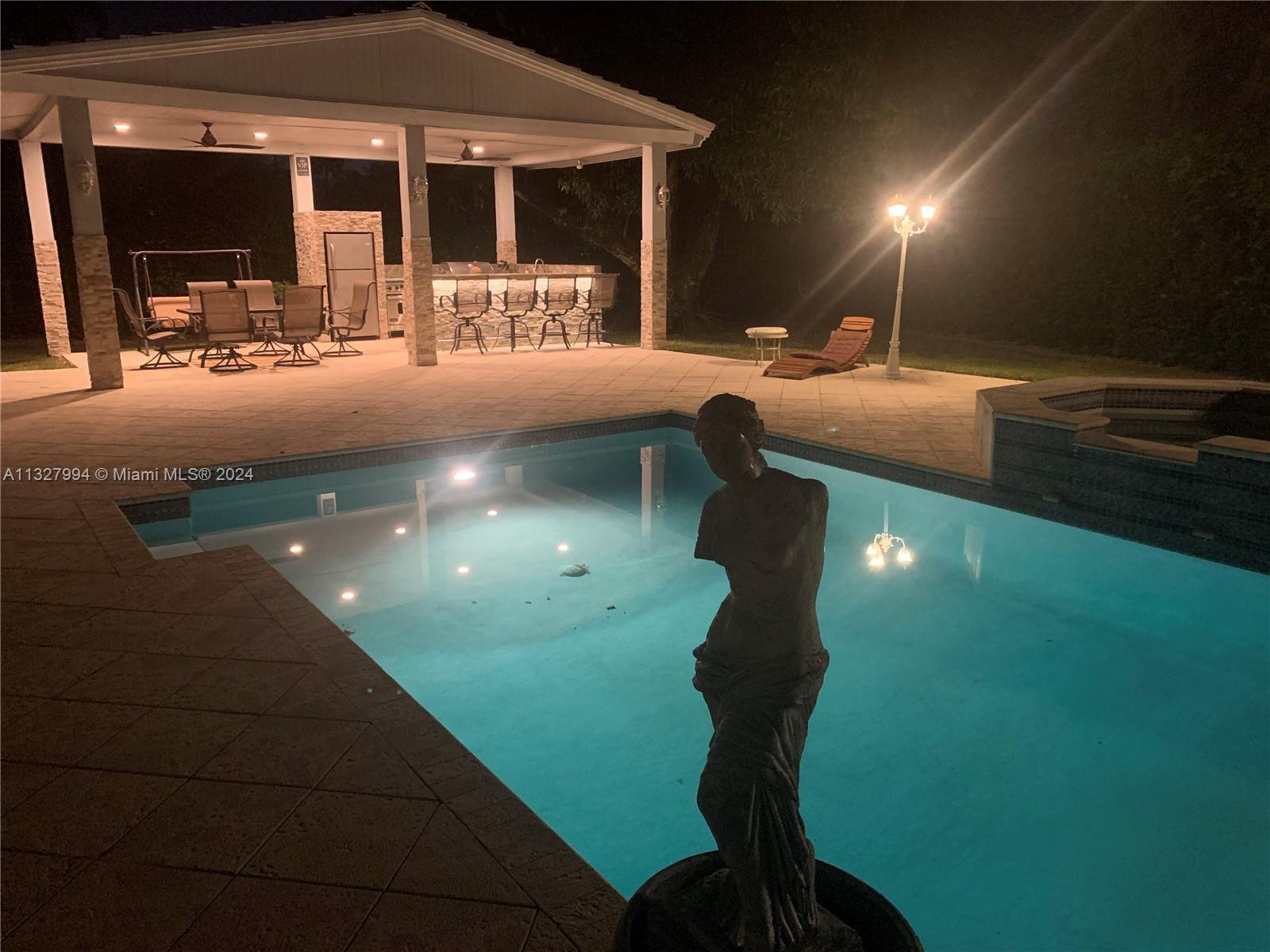 Pool Night View