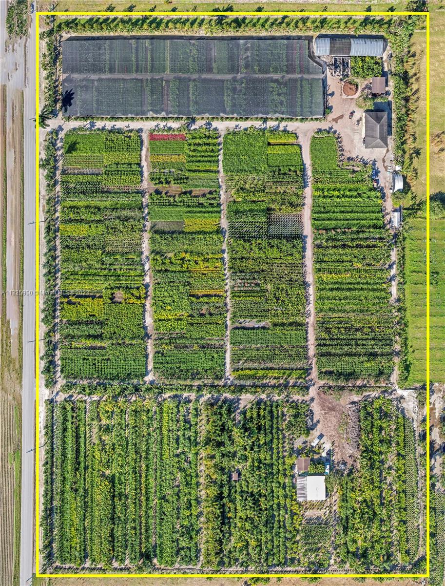 AERIAL VIEW OF THE 15 ACRE 3 FOLIO SET UP